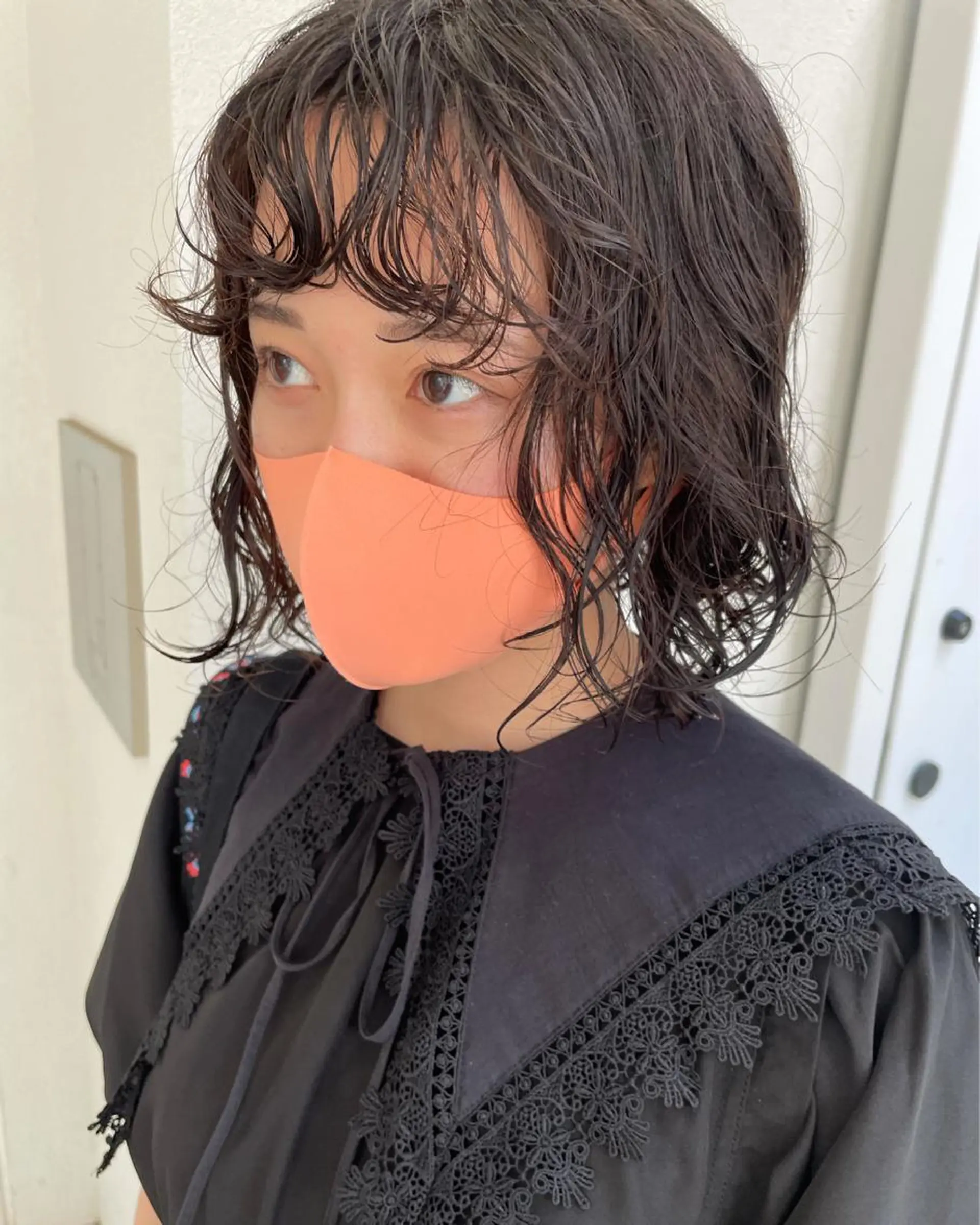 ショート カラー パーマ ヘアアレンジ カット パーマ satsuki 暖色・ブラウンカラーのヘアスタイル