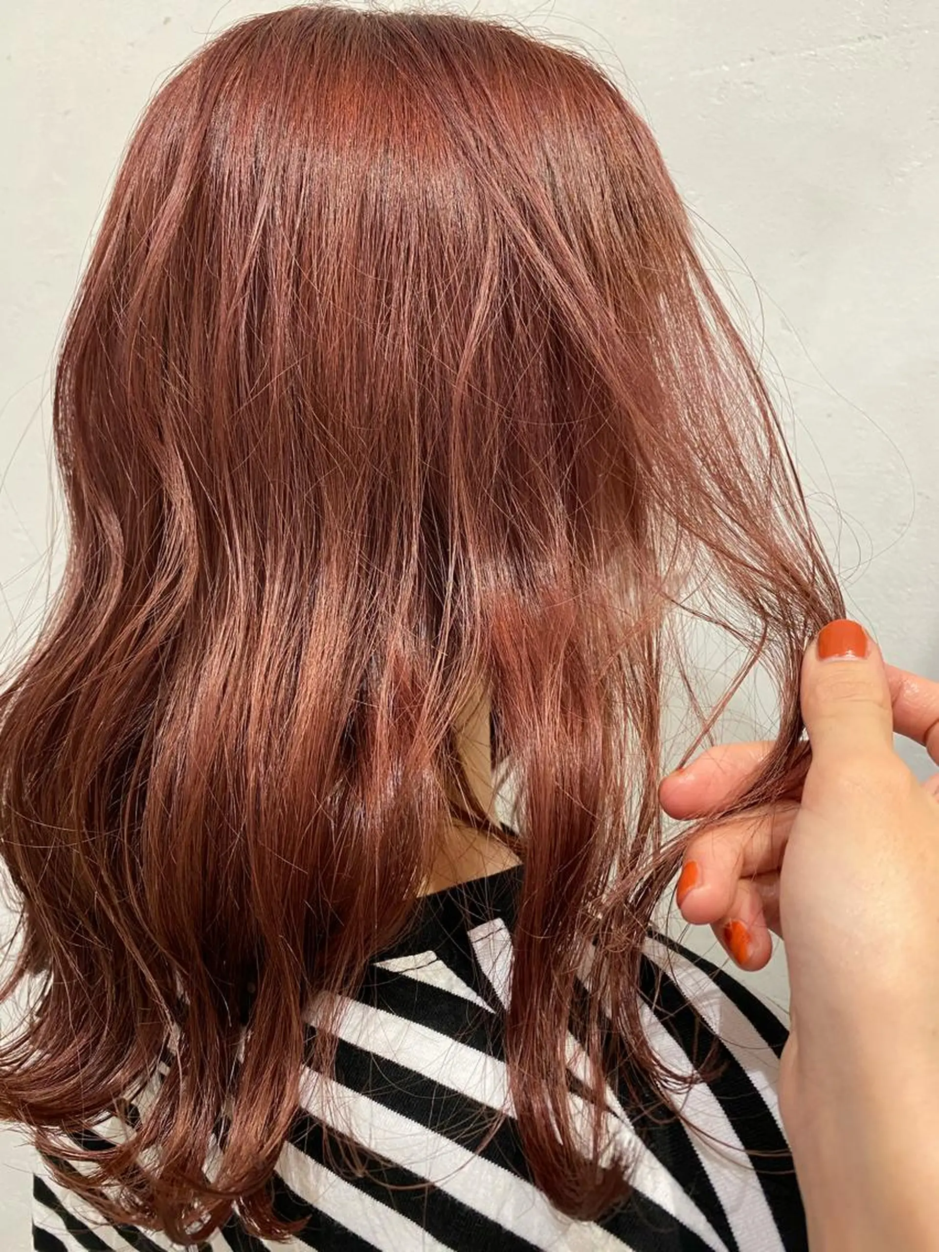 ミディアム カラー ベージュカラー ピンクカラー ピンクベージュ ボブ/salut町田 🧡kanaのヘアスタイル