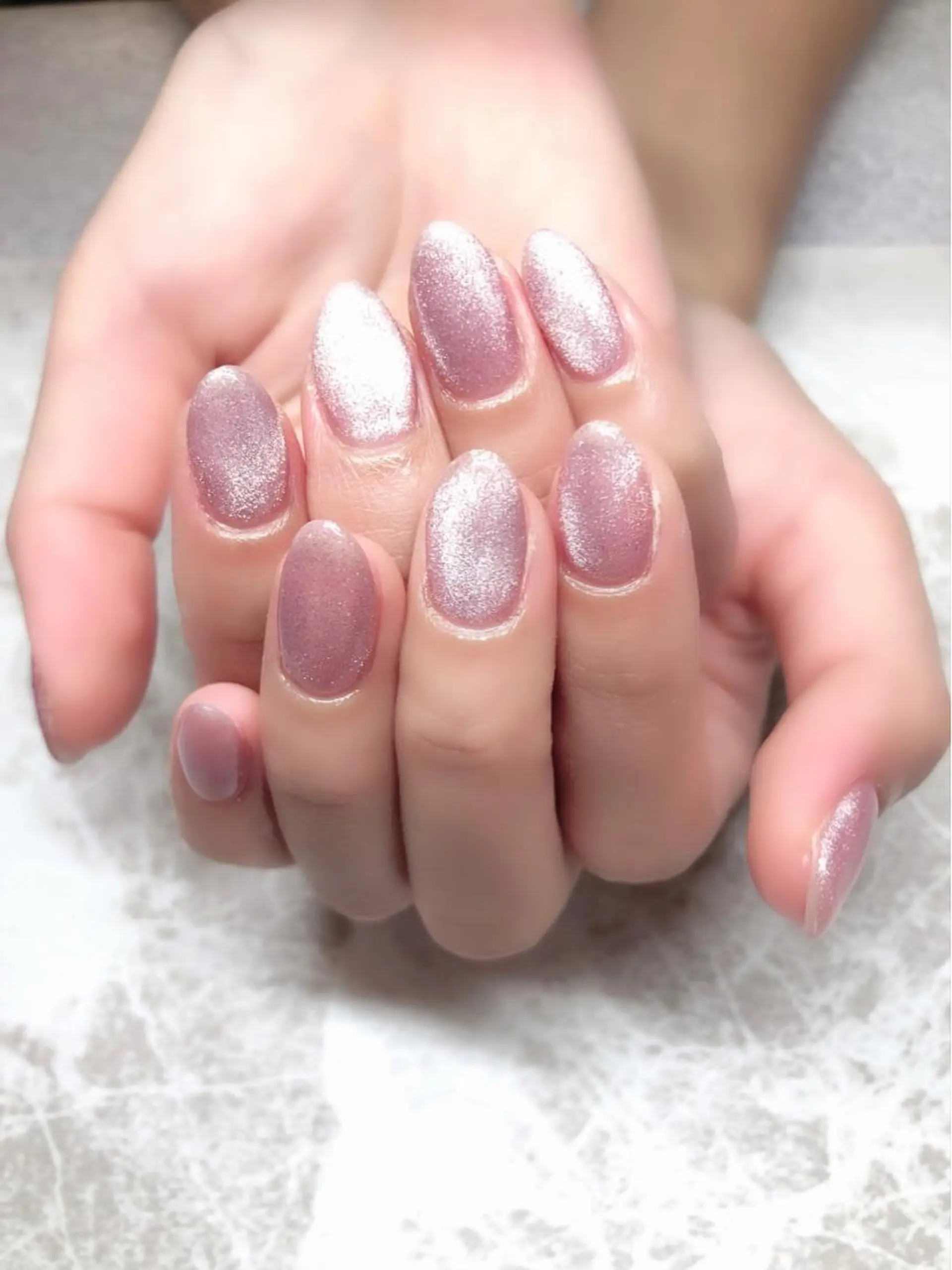 ネイル ハンドネイル マジック ミラーのネイルデザイン