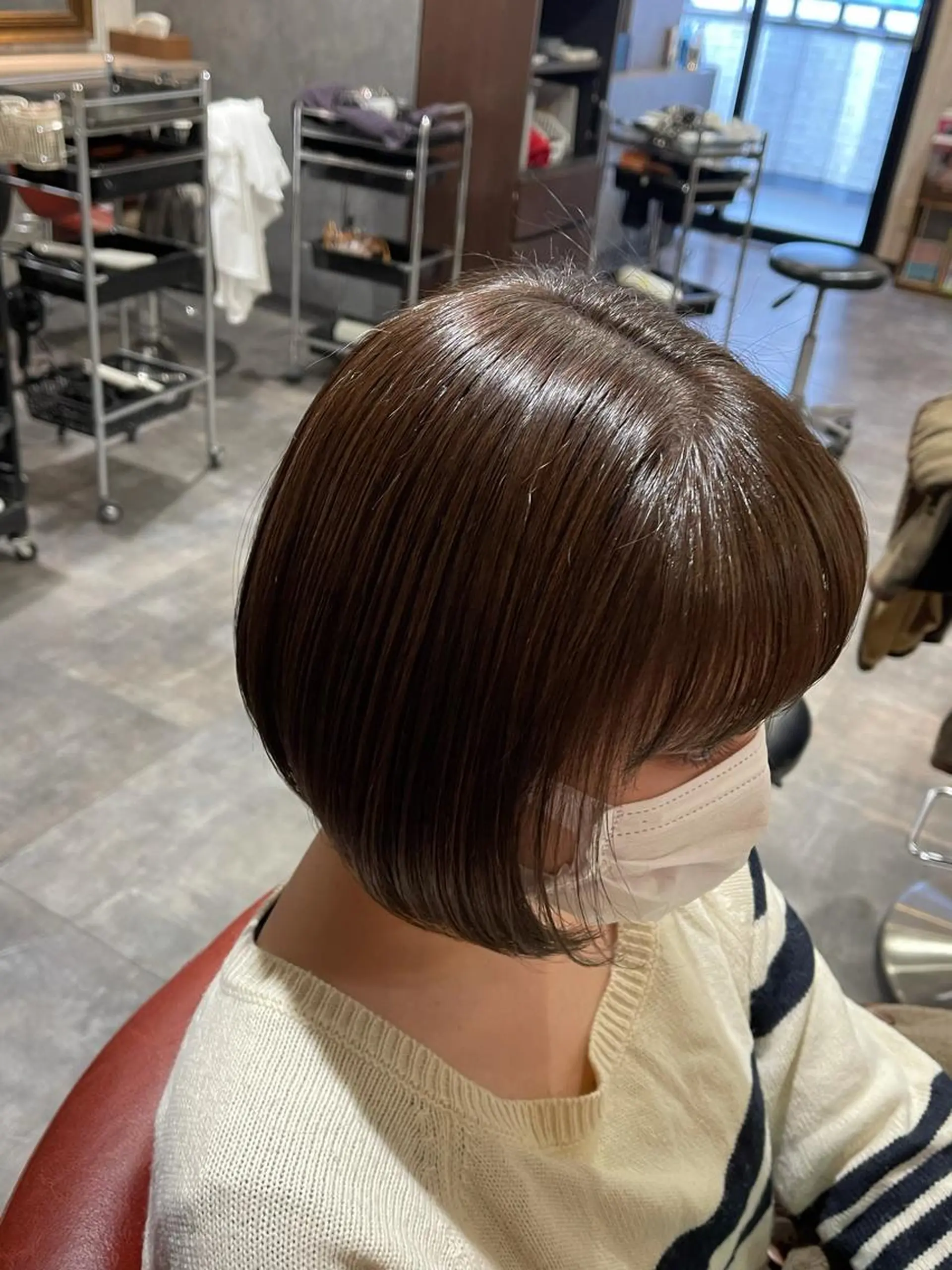 ショート カラー トリートメント 渡部翔【蕨】髪質改善 ➕透明感カラー✨のヘアスタイル