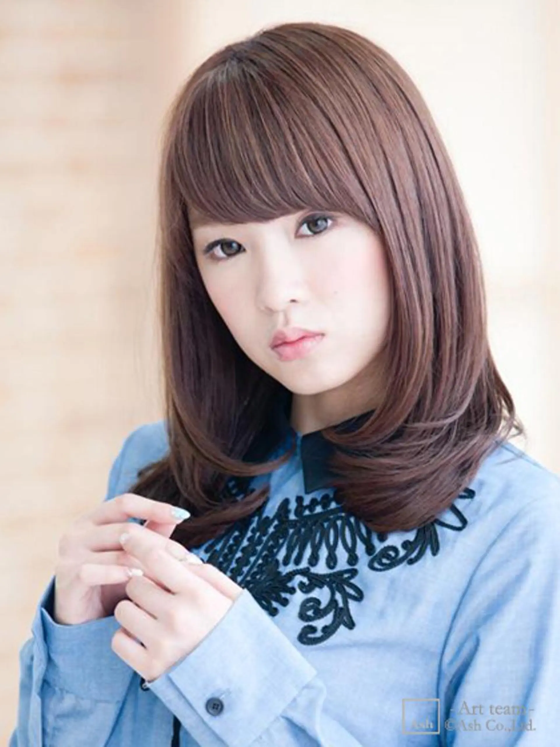 ミディアム "オクムラ タクヤ"のヘアスタイル