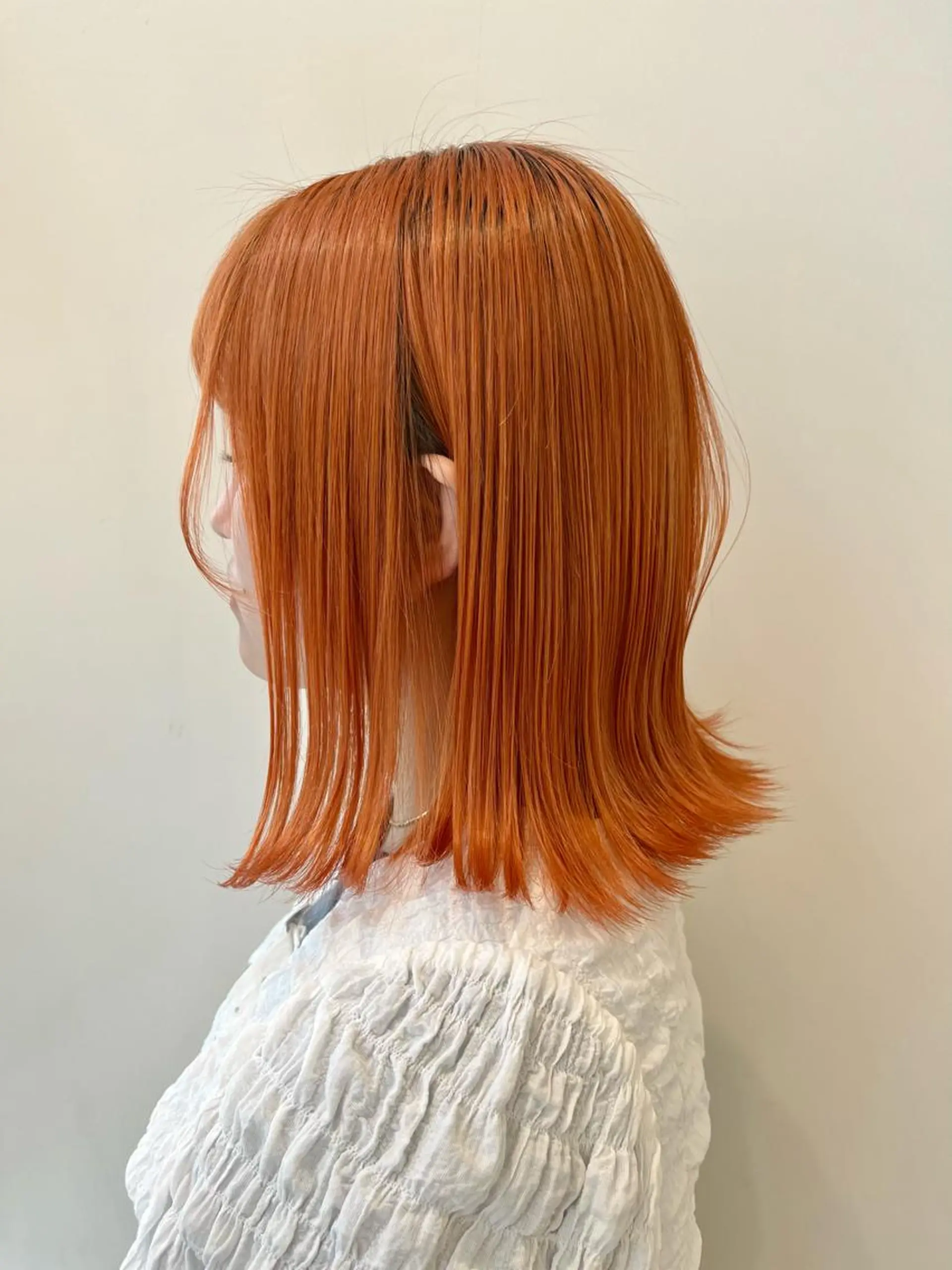 ミディアム カラー オレンジ ヘアカラー レイヤー⭐️カラー ⭐️平川雅史のヘアスタイル