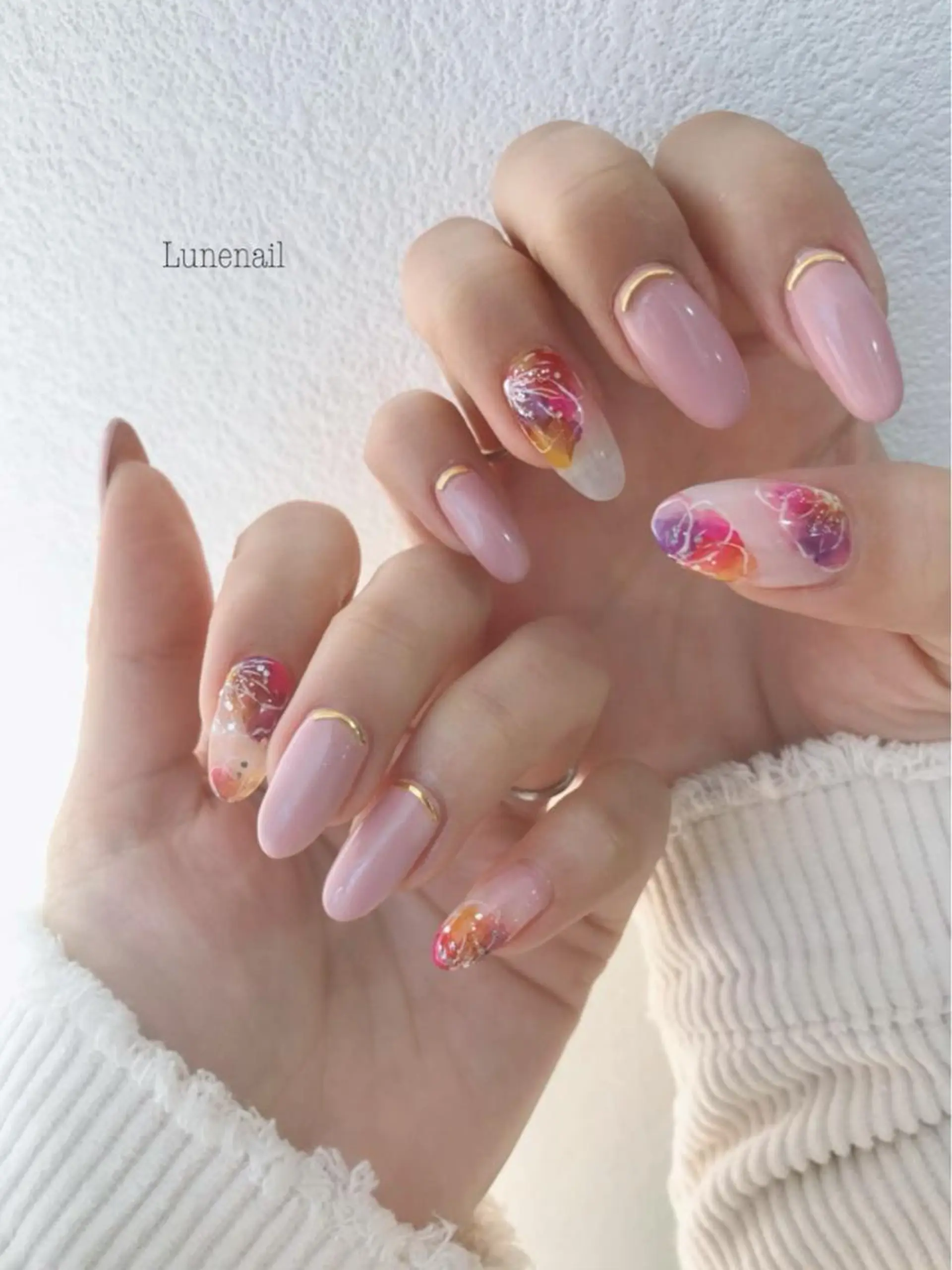 セミロング Lune nailのネイルデザイン