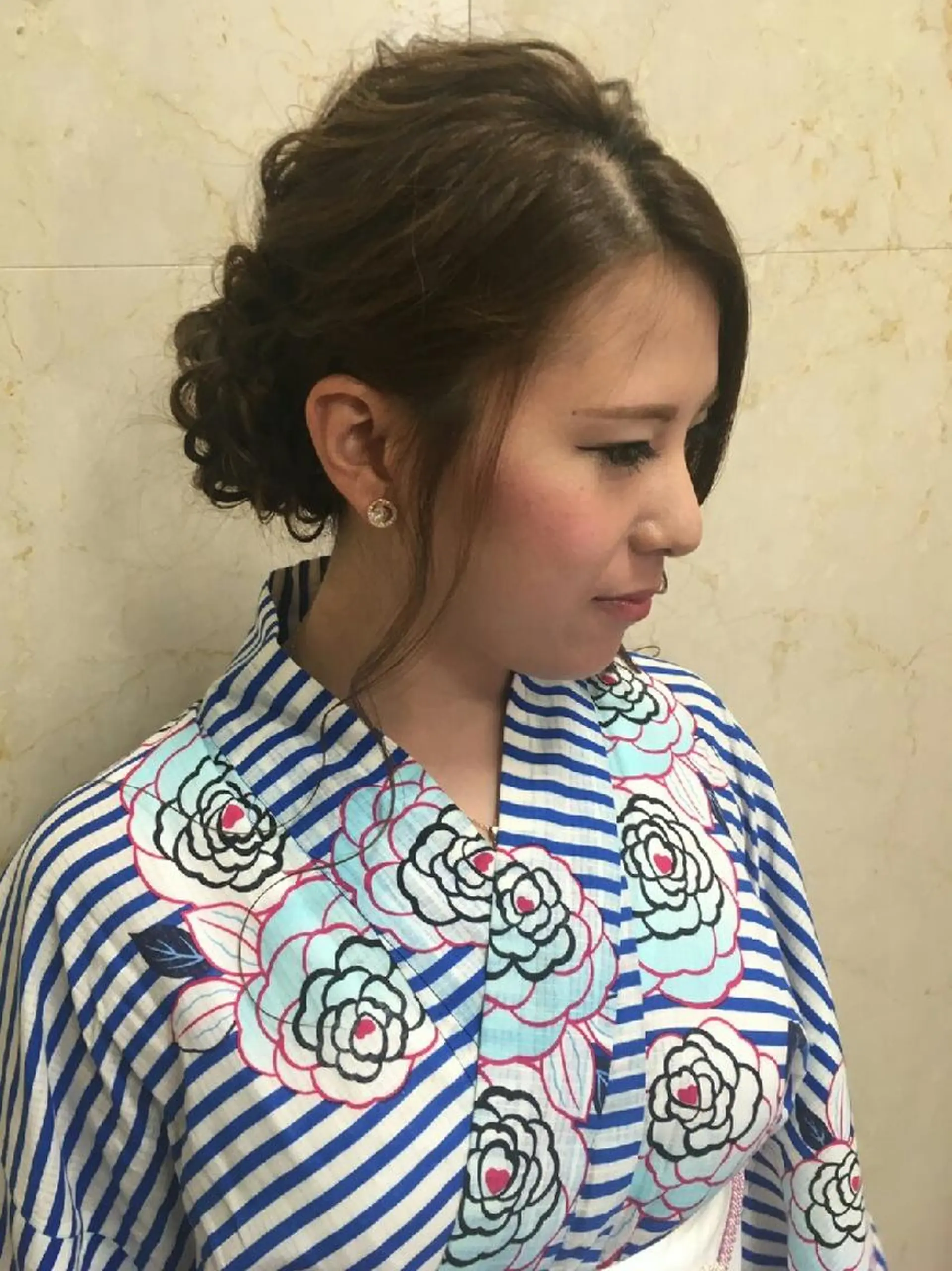 ロング 浴衣 遠藤 拓馬のヘアスタイル