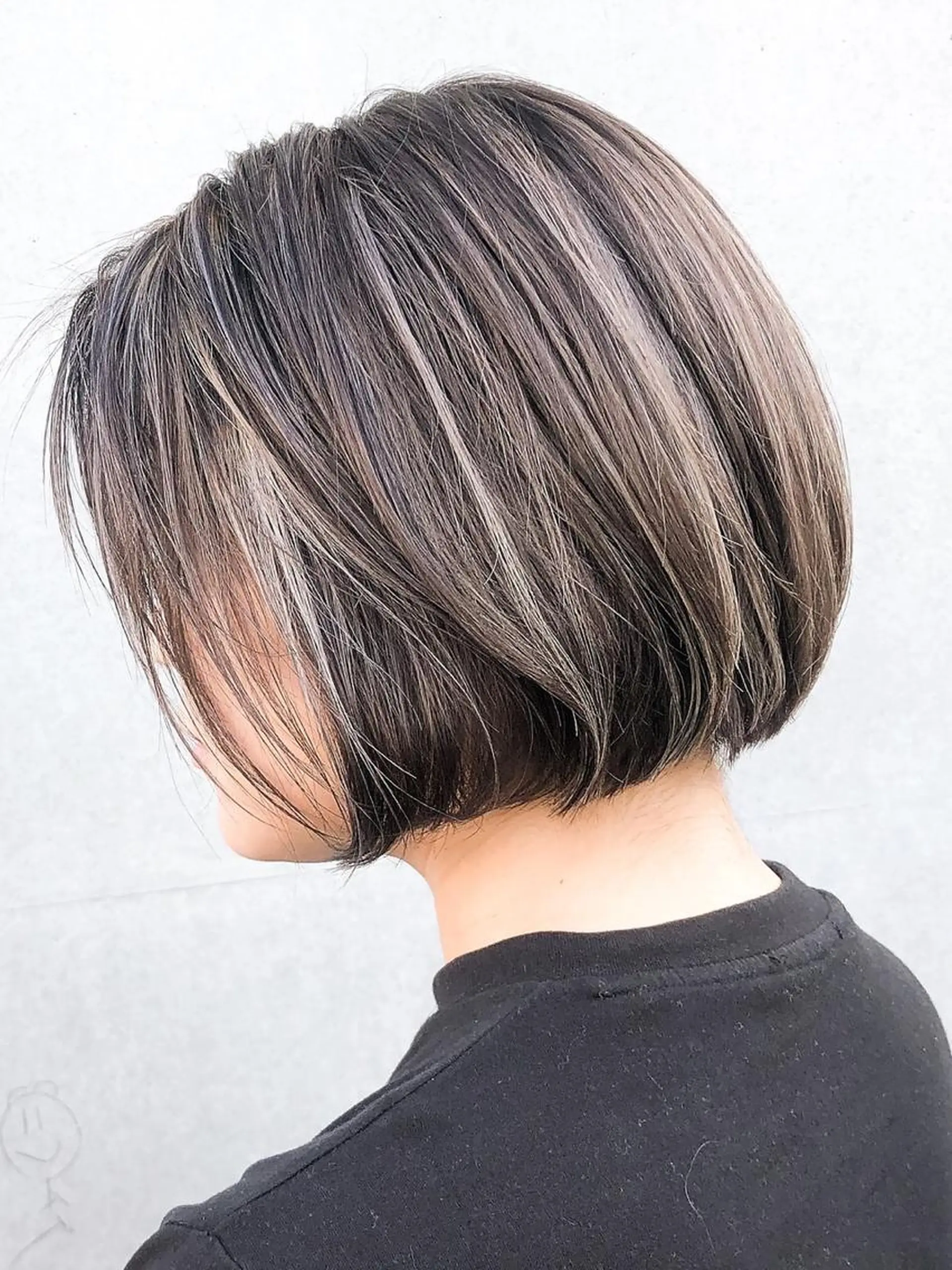 ショート カラー 透明感カラー ハイライトカラー ハイライト ヘアカラー edge.所属・くまがい みゆ【edge.】のヘアスタイル