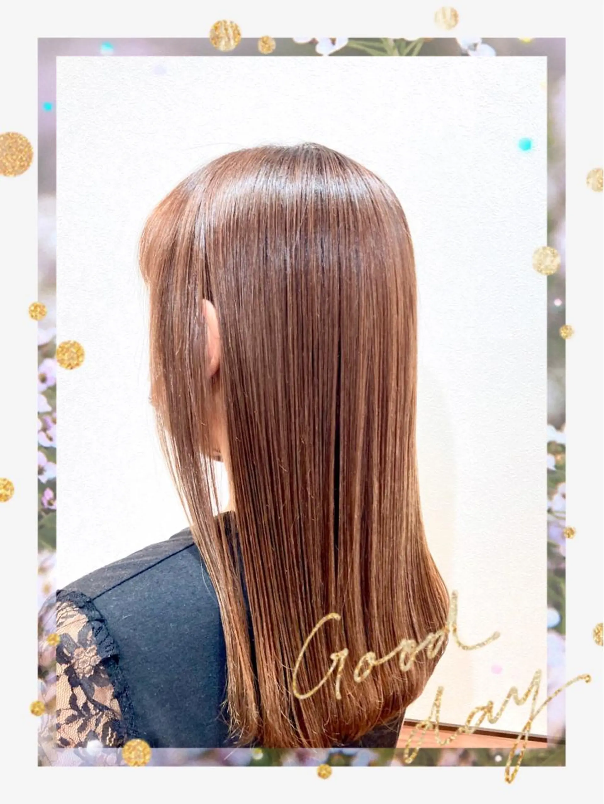 セミロング カラー ベージュカラー ピンクカラー ピンクベージュ Annon プライベートサロンのヘアスタイル