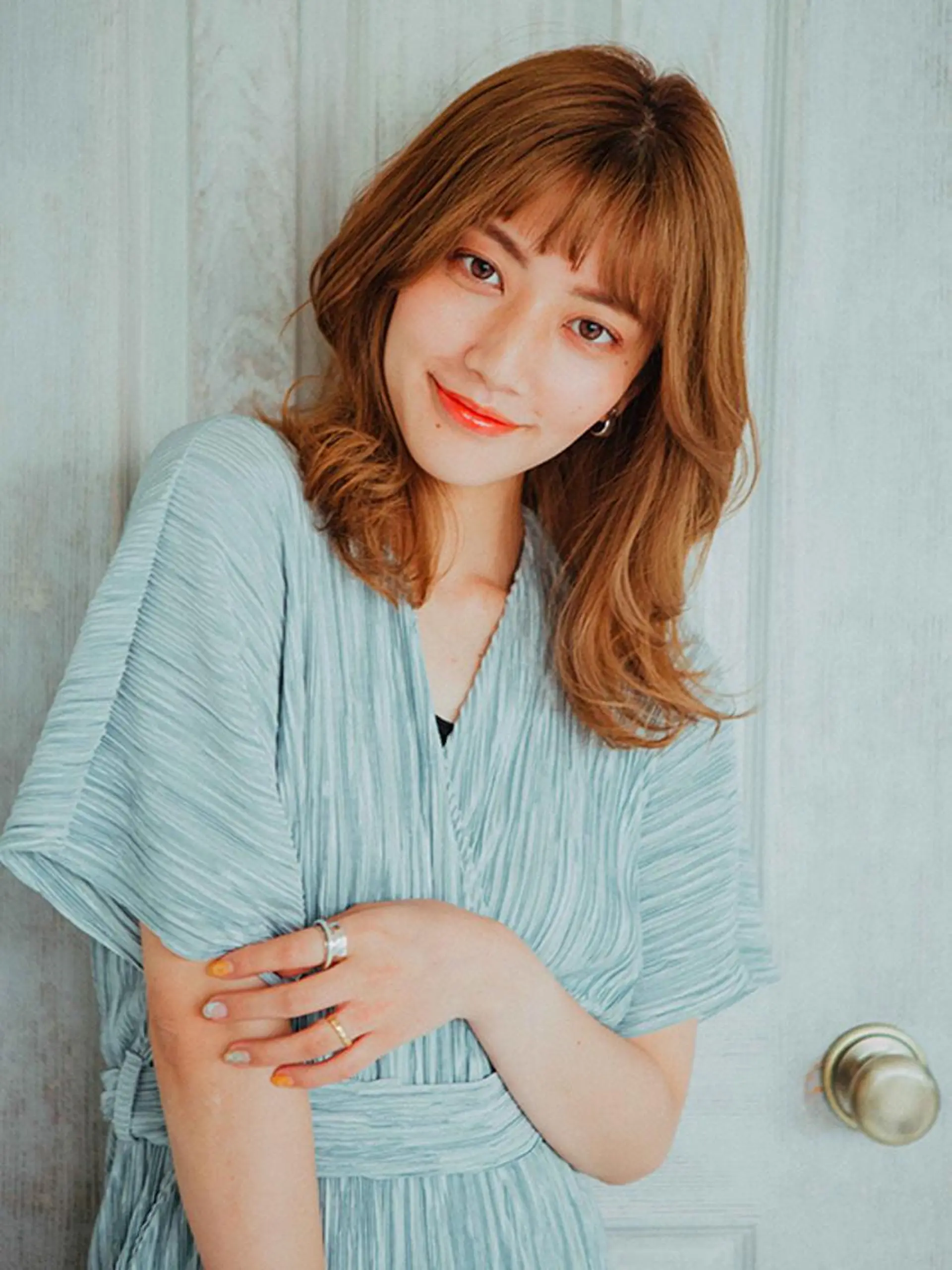 セミロング カット ヘアカラー トリートメント ✨艶髪満足度◎✨ 菅沼 麻衣子のヘアスタイル