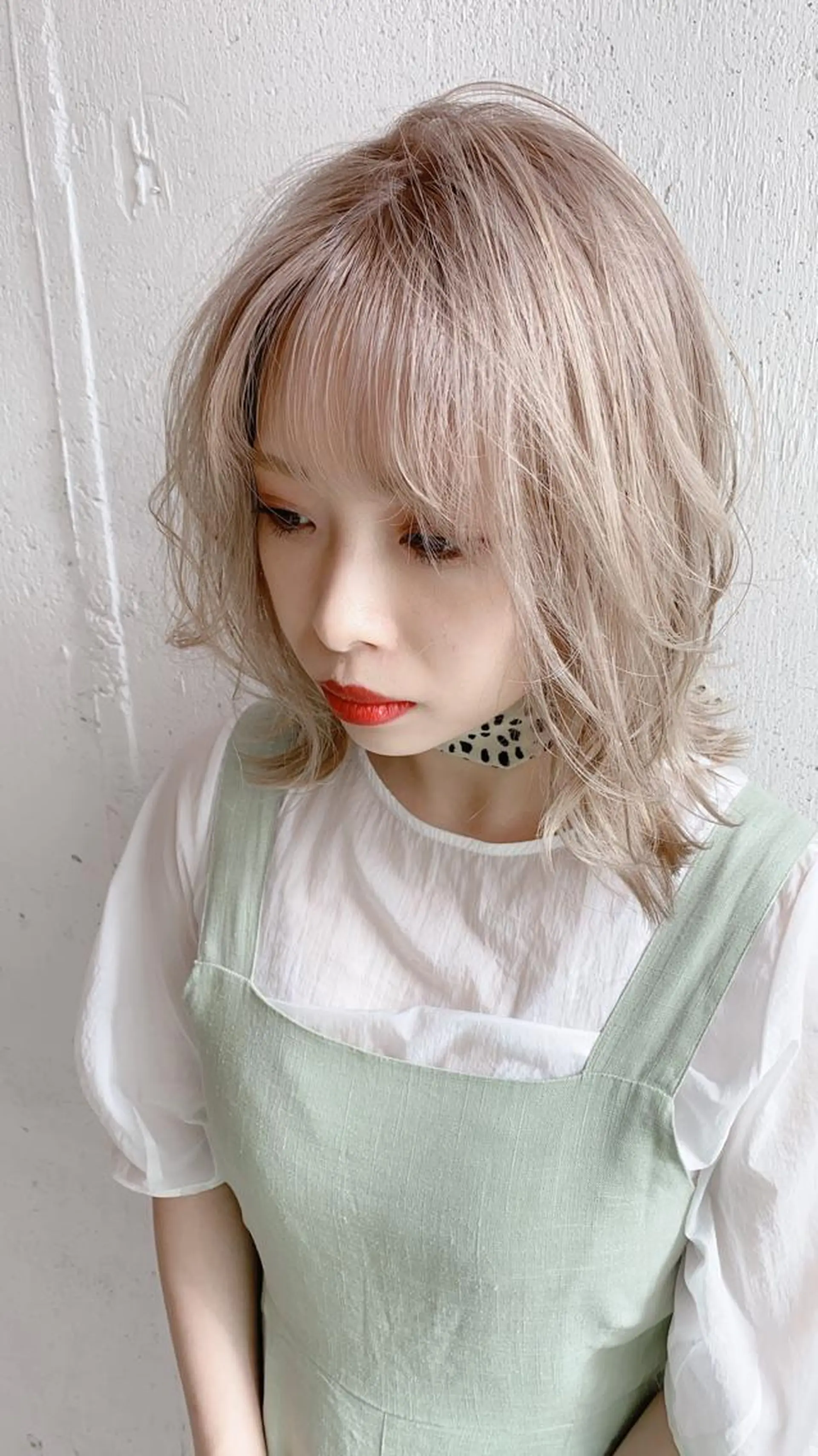 ミディアム カラー パーマ ヘアアレンジ メンズ キッズ ケアブリーチ×ハイト ーン専門/SHOTAのヘアスタイル