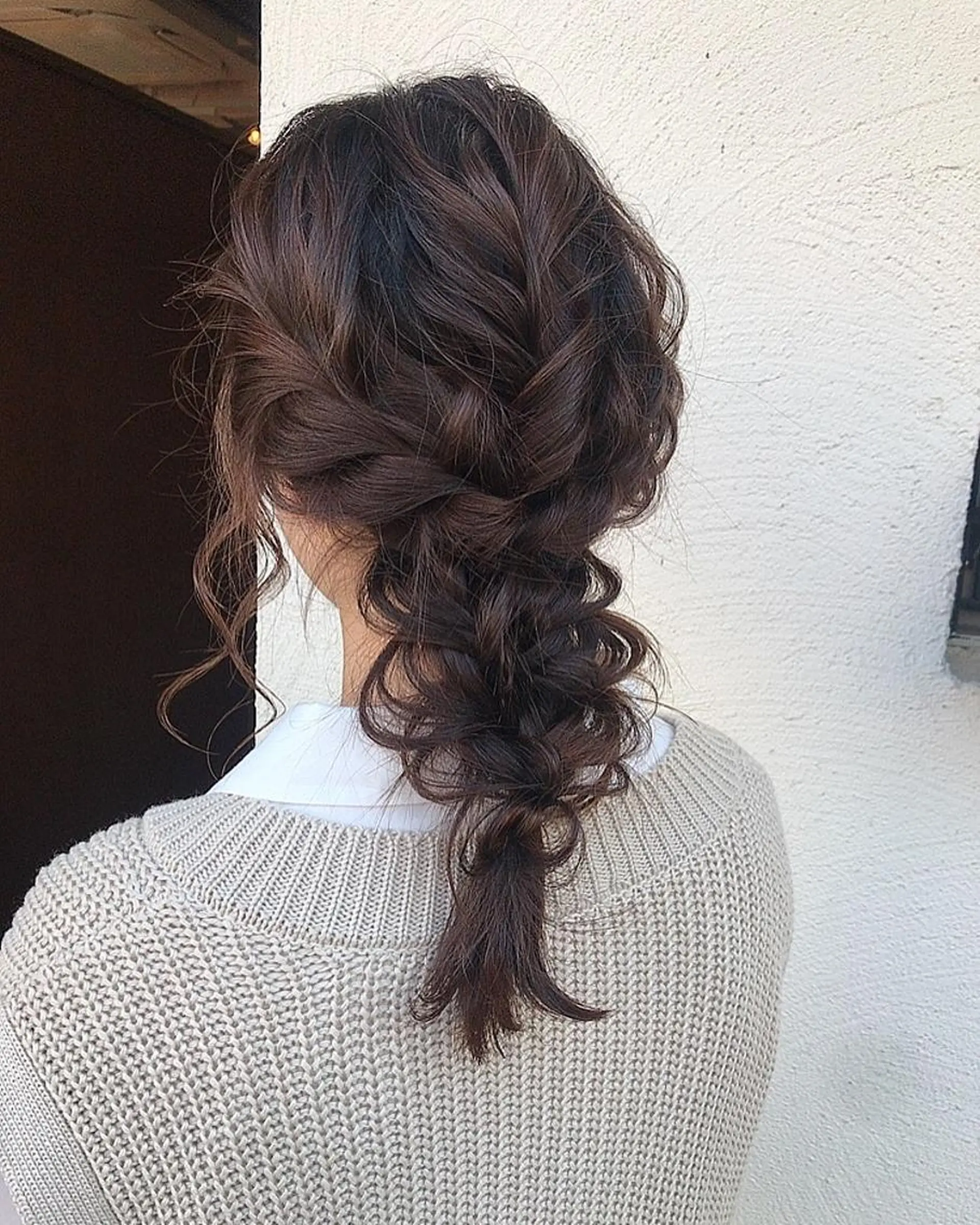 セミロング ヘアアレンジ 林 瑠夏のヘアスタイル