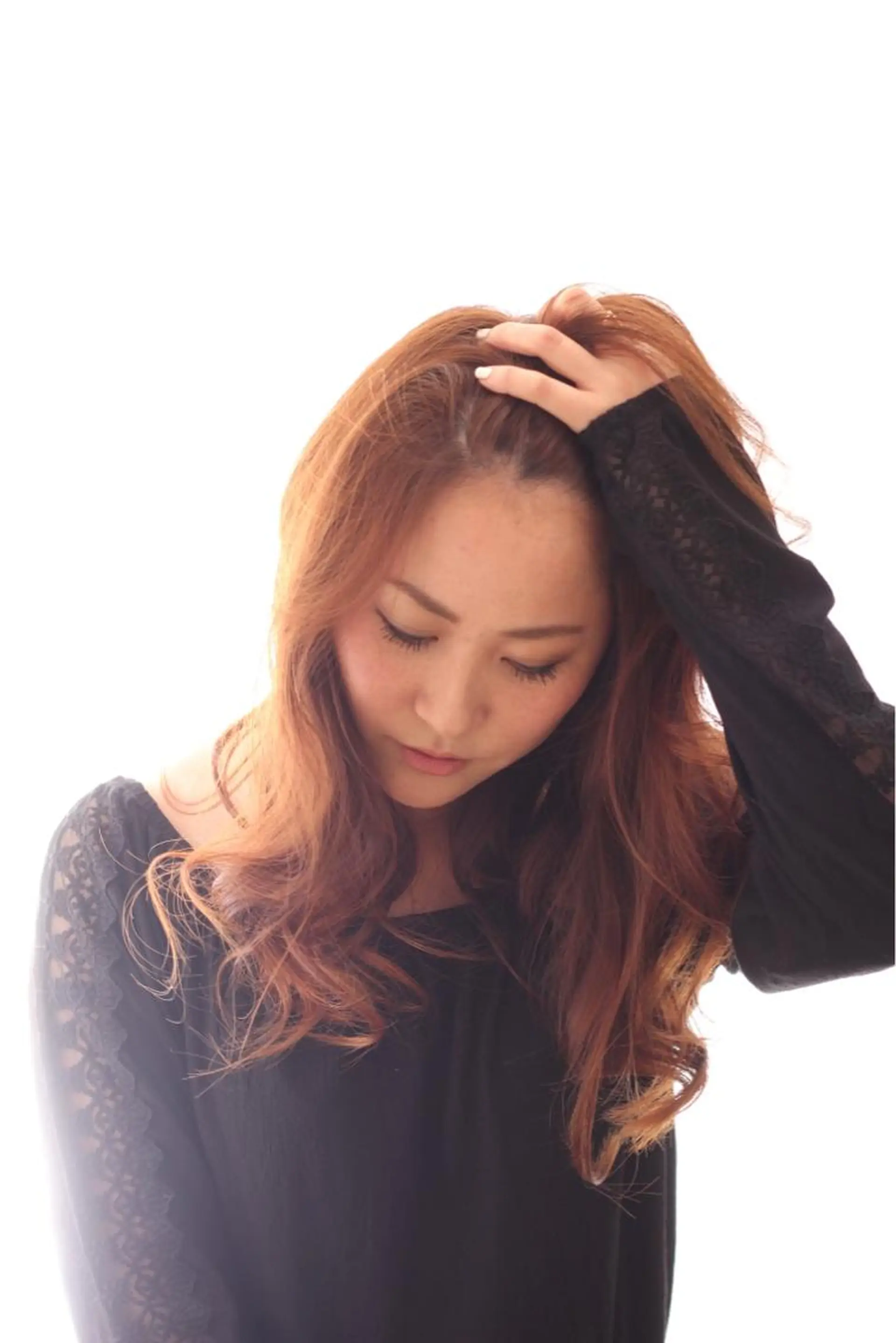 ロング カラー パーマ 桐谷 一史のヘアスタイル