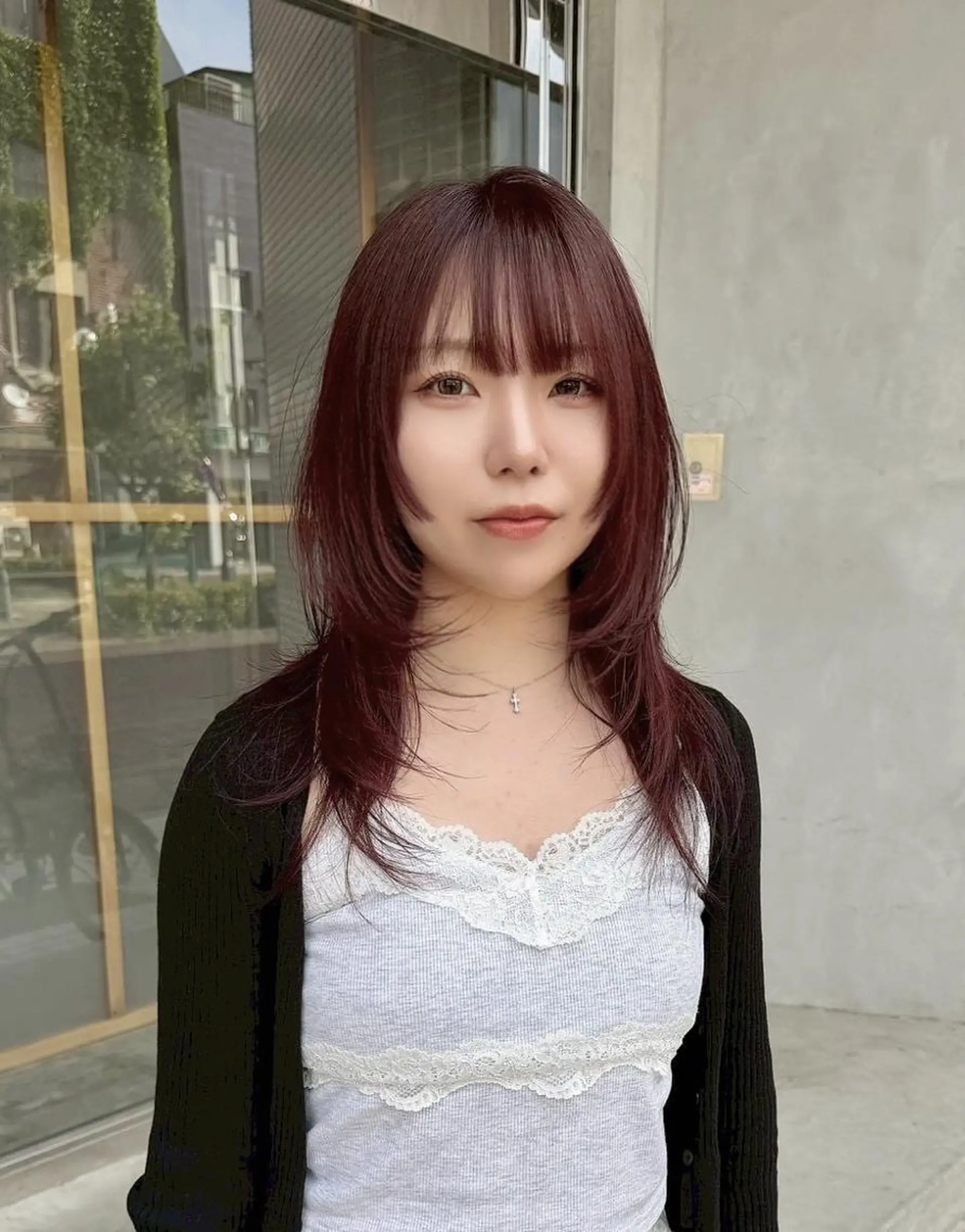 セミロング カラー レイヤーカット カット ヘアカラー トリートメント 韓国/ボブ/まつパ 🩰aikaのヘアスタイル