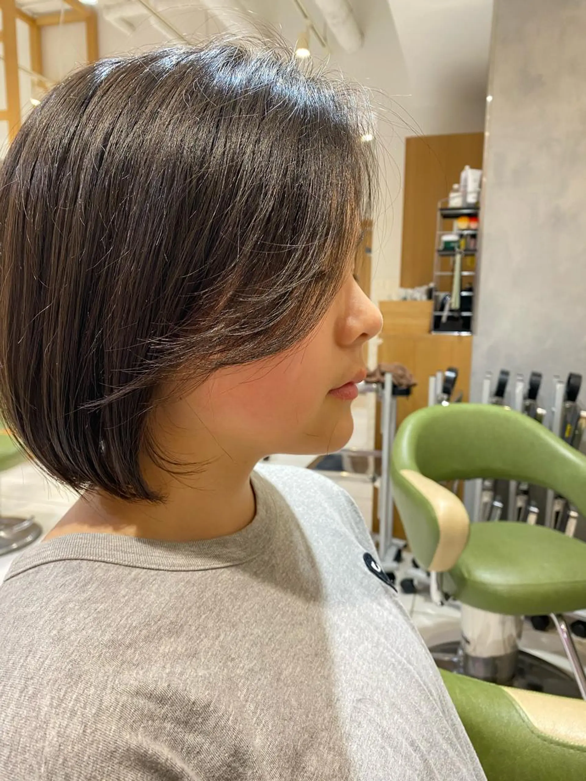 ミディアム ボブ カット トリートメント ふじ ここなのヘアスタイル