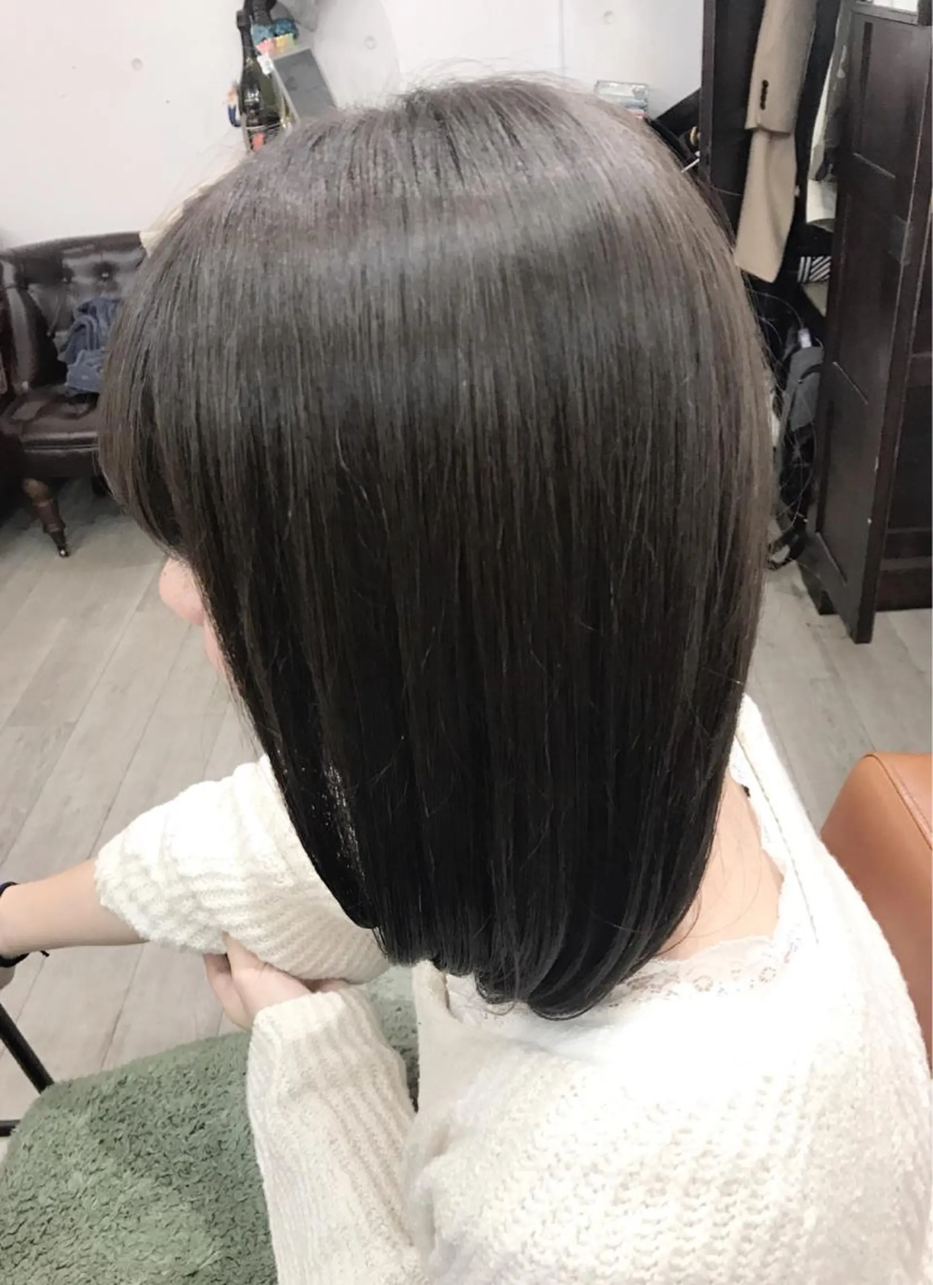 カラー オリーブグレー カット ヘアカラー トリートメント ヘッドスパ グレージュ/髪質改善 Yamato.hのヘアスタイル