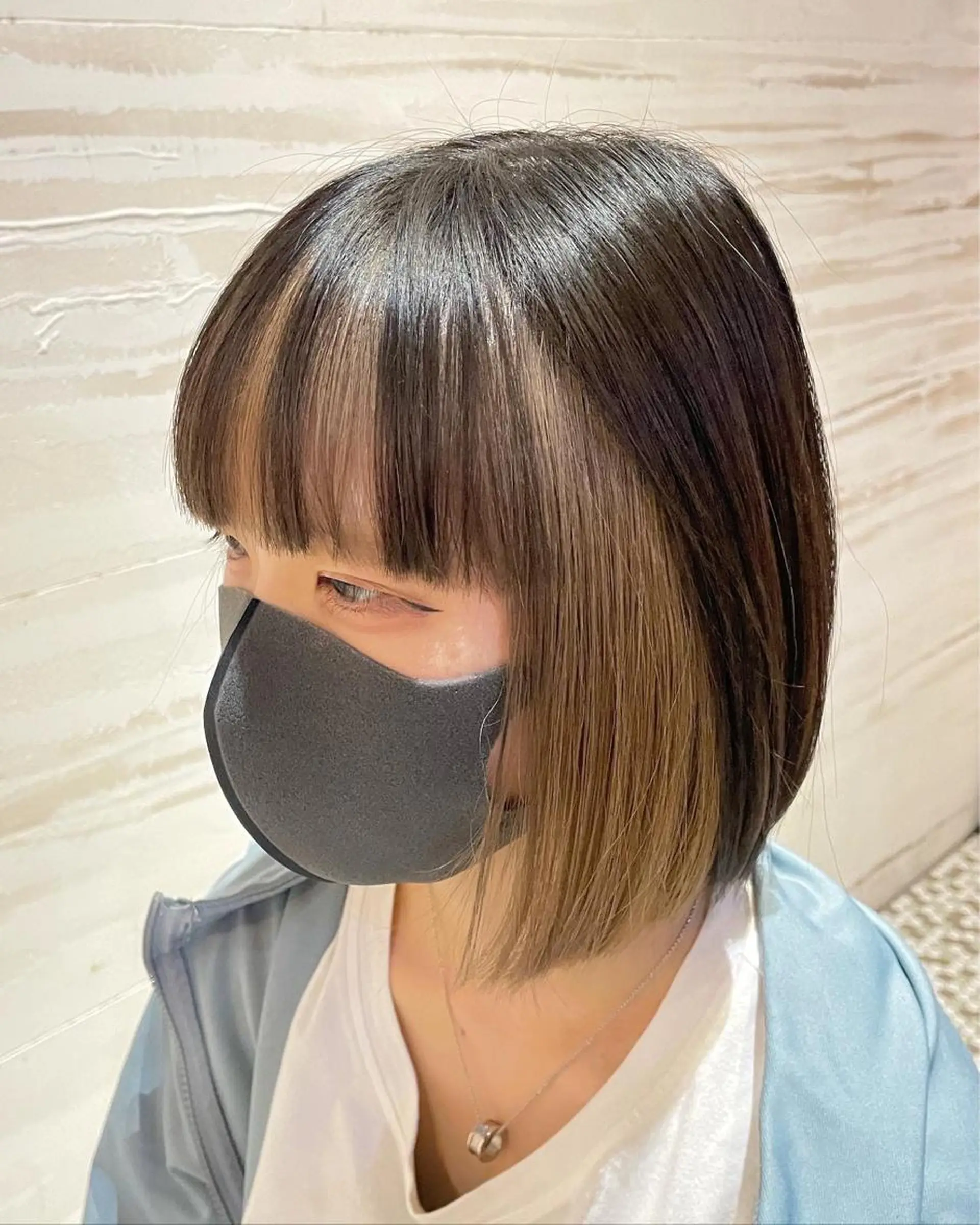 ミディアム カラー ブリーチ ケアブリーチ グラデーションカラー インナーカラー ユニコーンカラー ヘアカラー シェアサロン〜糸ito〜所属・Hiro ヒロのヘアスタイル