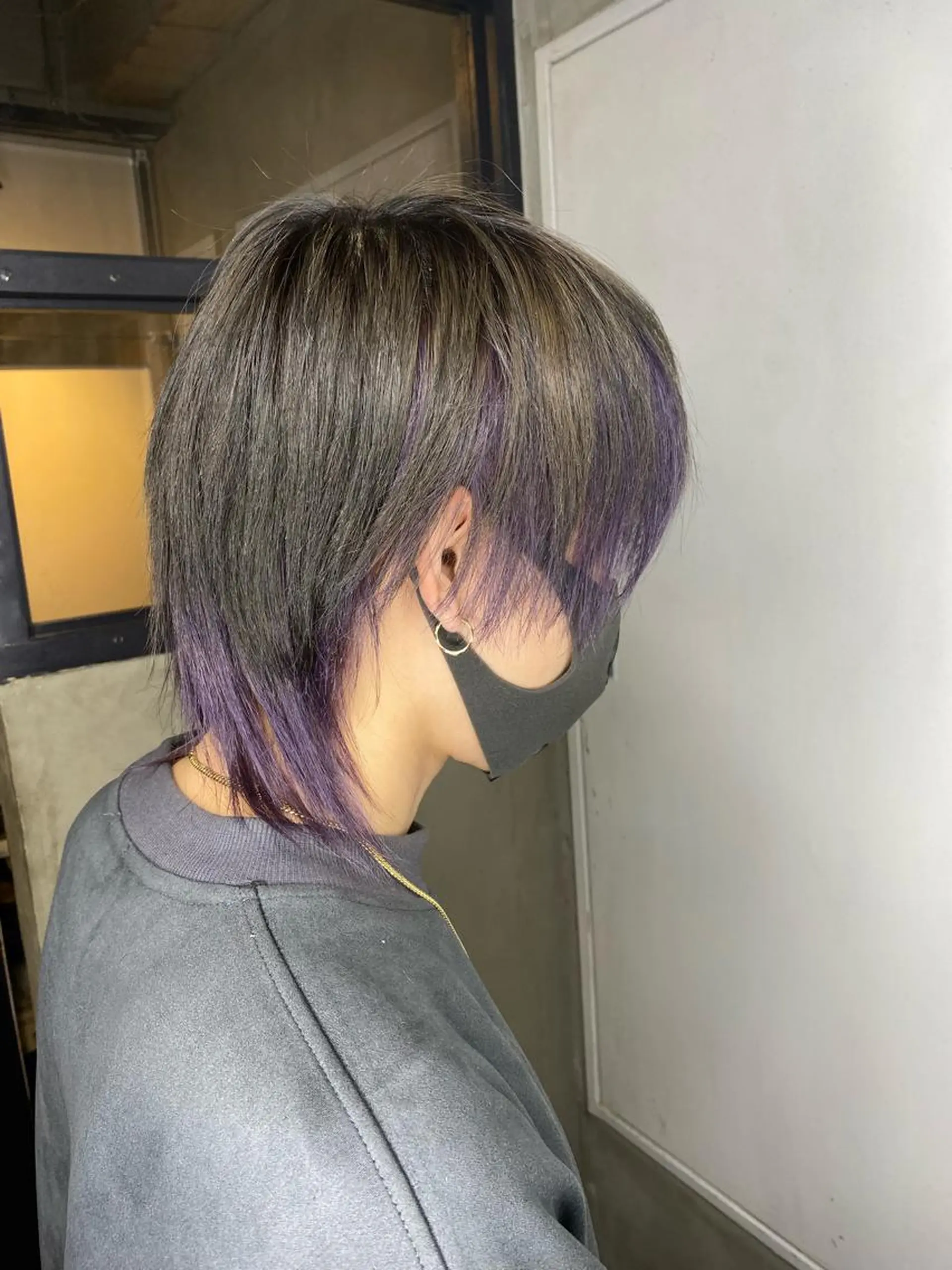 ミディアム カラー メンズ 宍倉 輝信のヘアスタイル