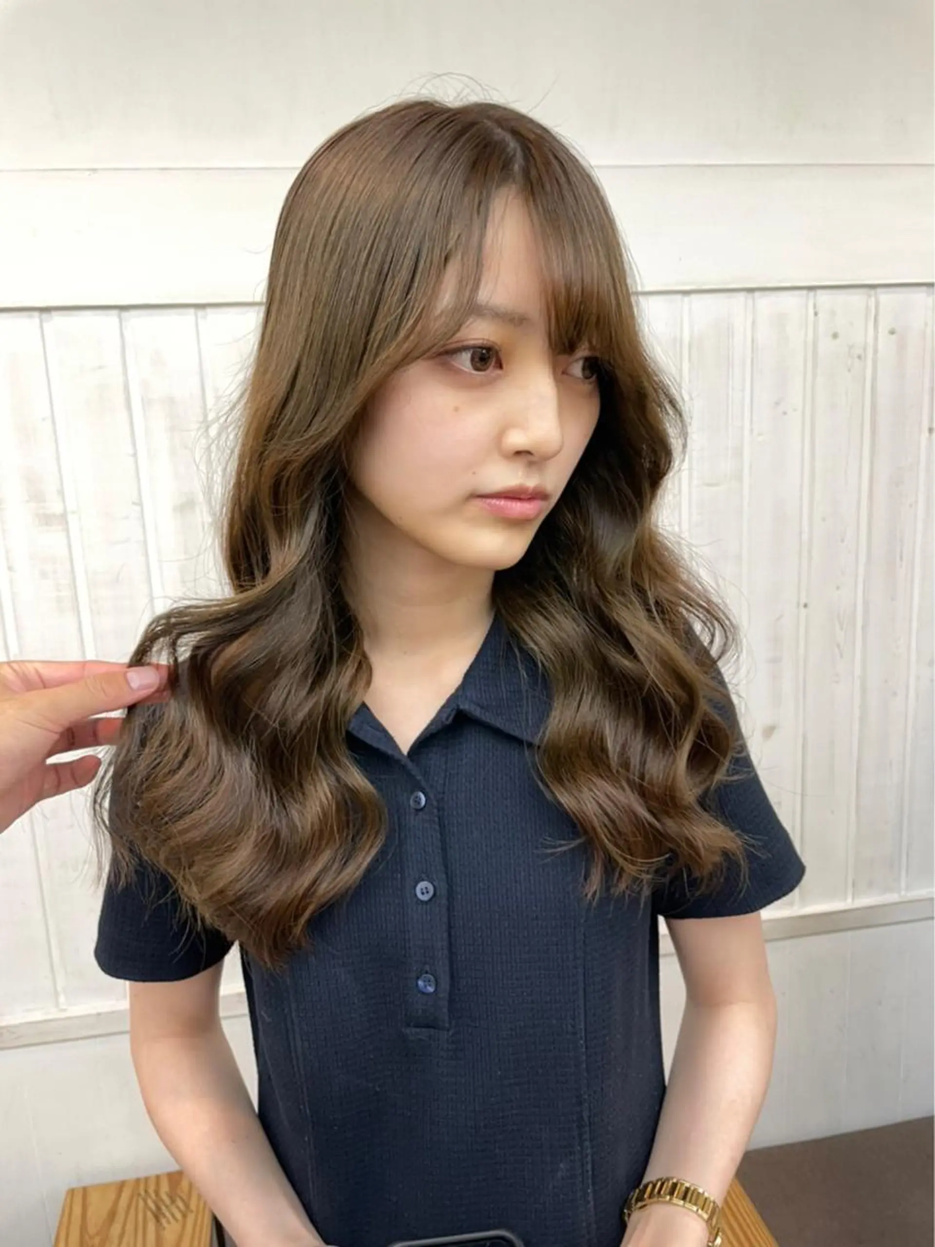 ミディアム 竹下 了史のヘアスタイル