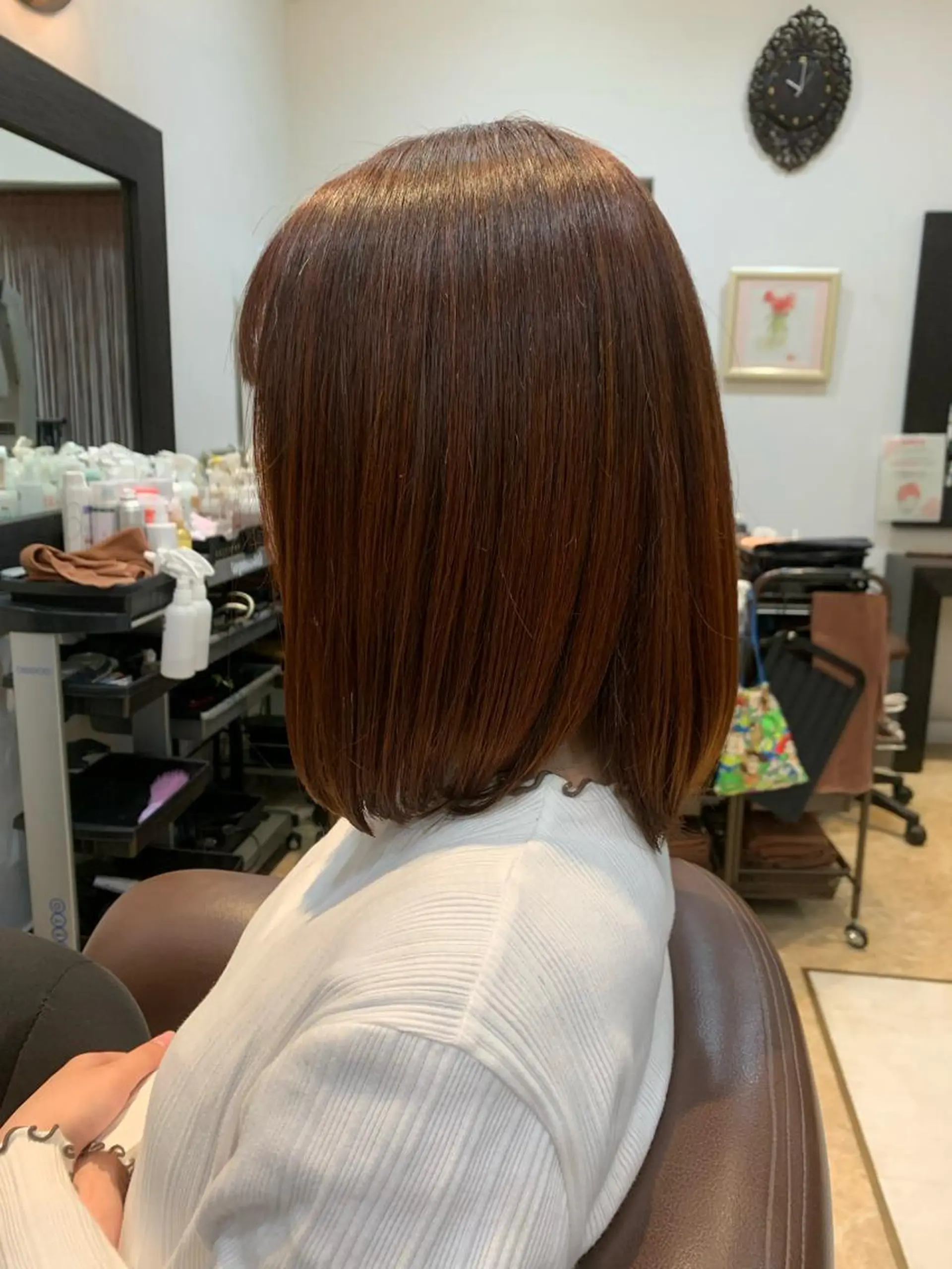 ミディアム 保井 実奈美のヘアスタイル