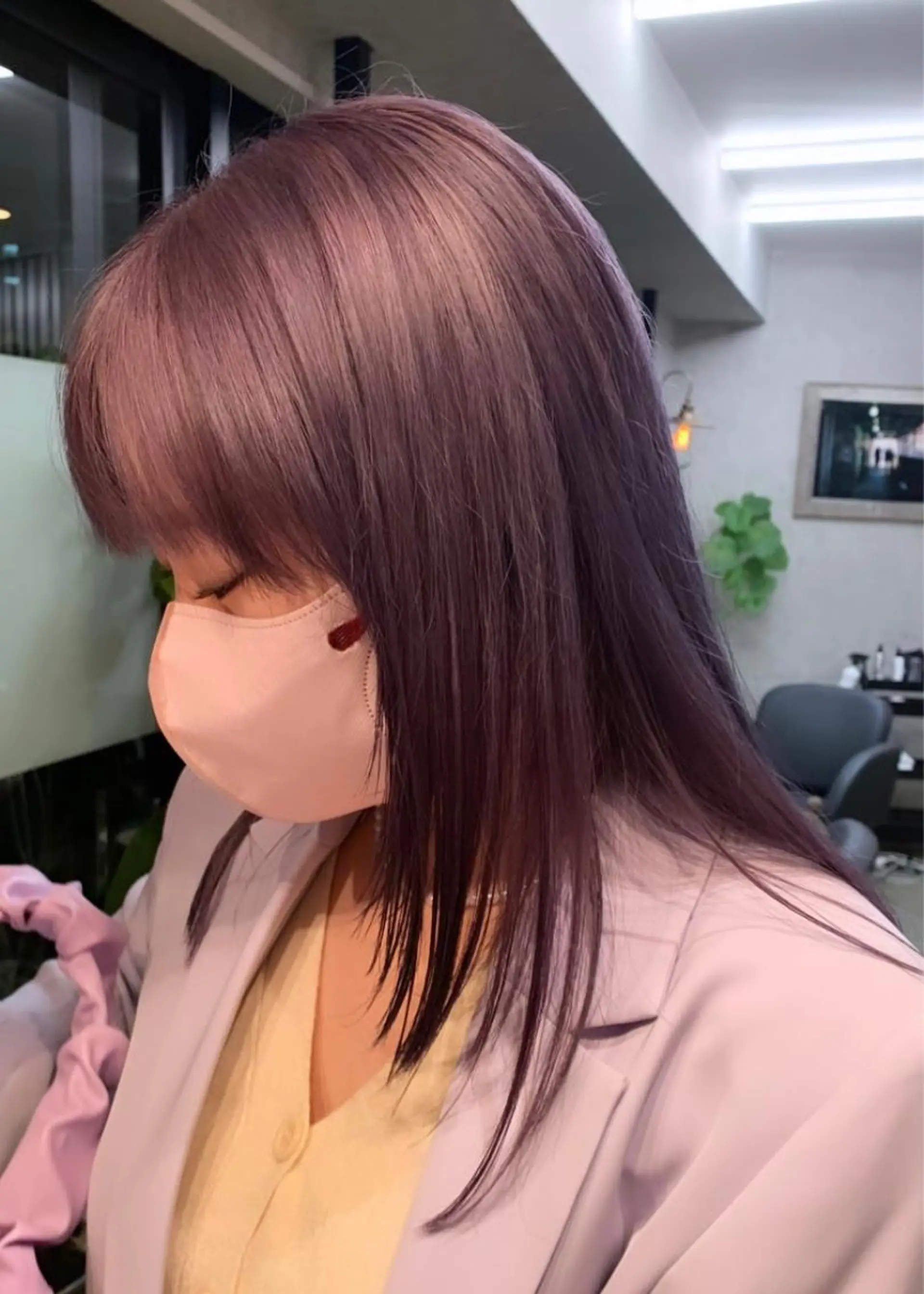 セミロング カラー カット ヘアカラー トリートメント Haru/THREE …by velvetのヘアスタイル