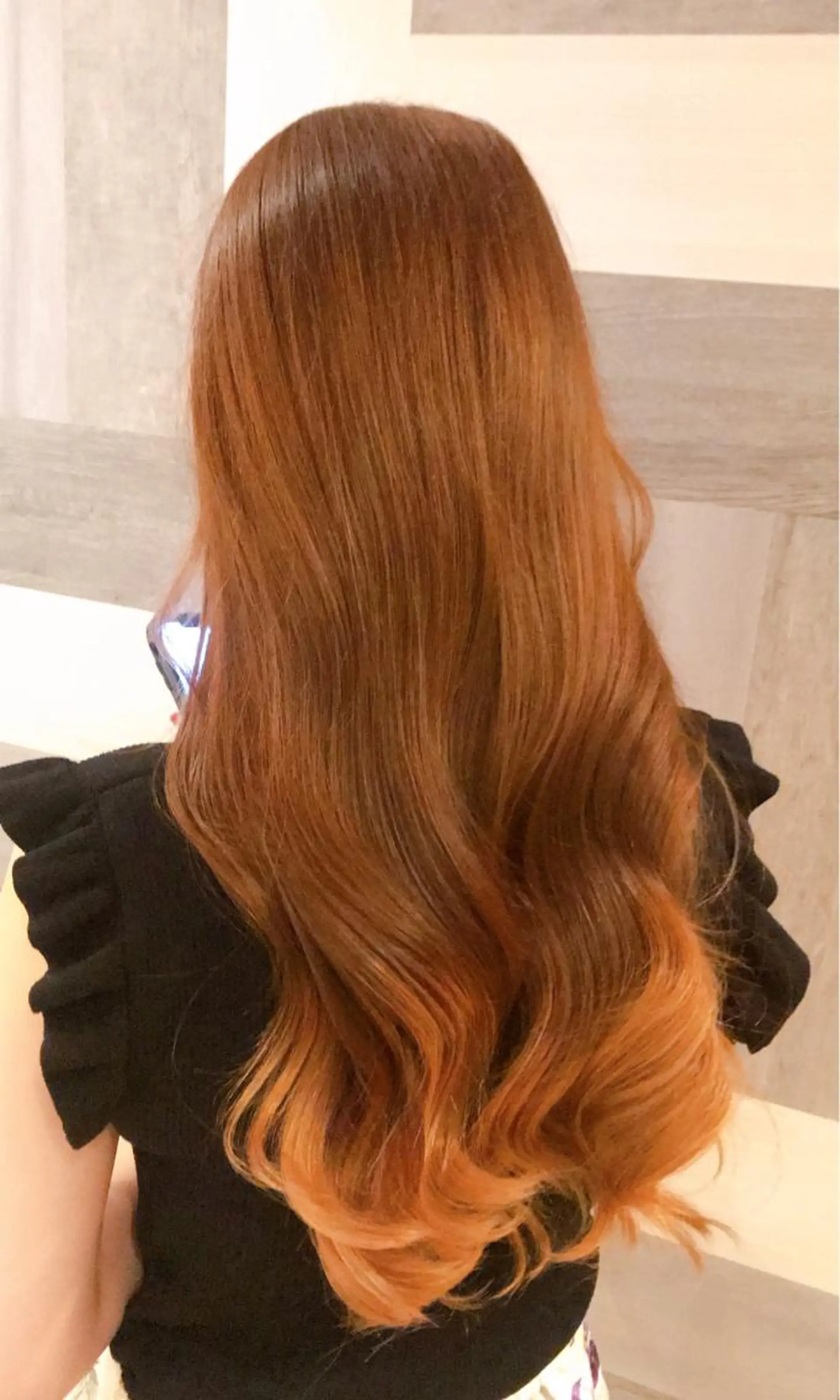 ロング カラー ブリーチ ヨシンモリ 韓国風ヘア イトウ アヤカ 𓂃𓈒𓏸のヘアスタイル