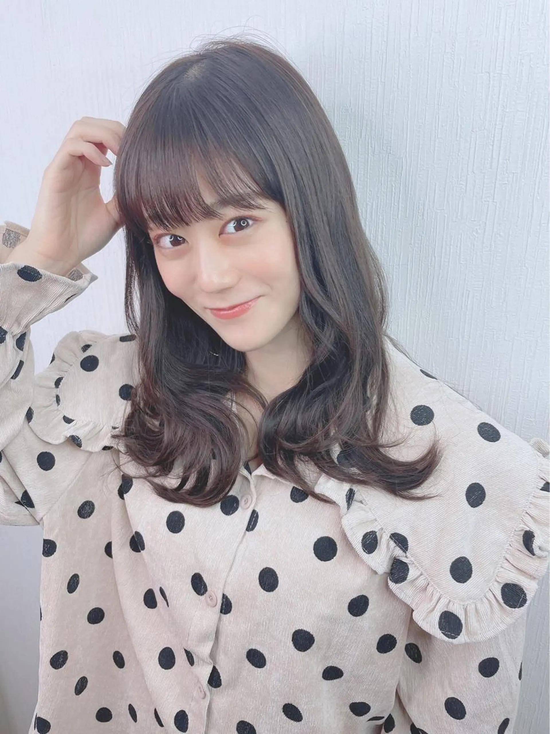 セミロング カラー パーマ ヘアアレンジ 【公式】amble luxe池袋東口🩷のヘアスタイル