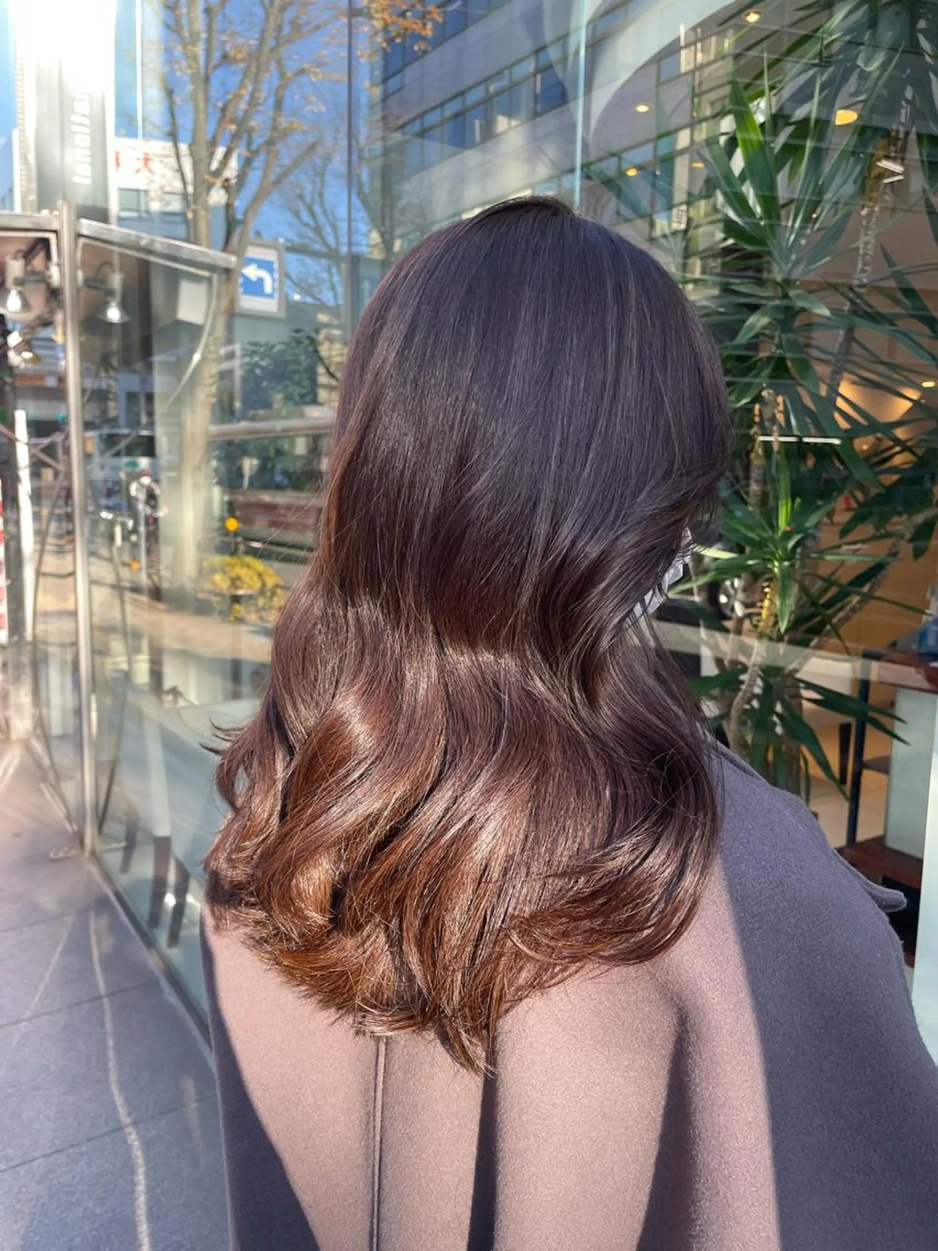 セミロング カラー 透明感カラー イルミナカラー BiBi    武田 あやのヘアスタイル