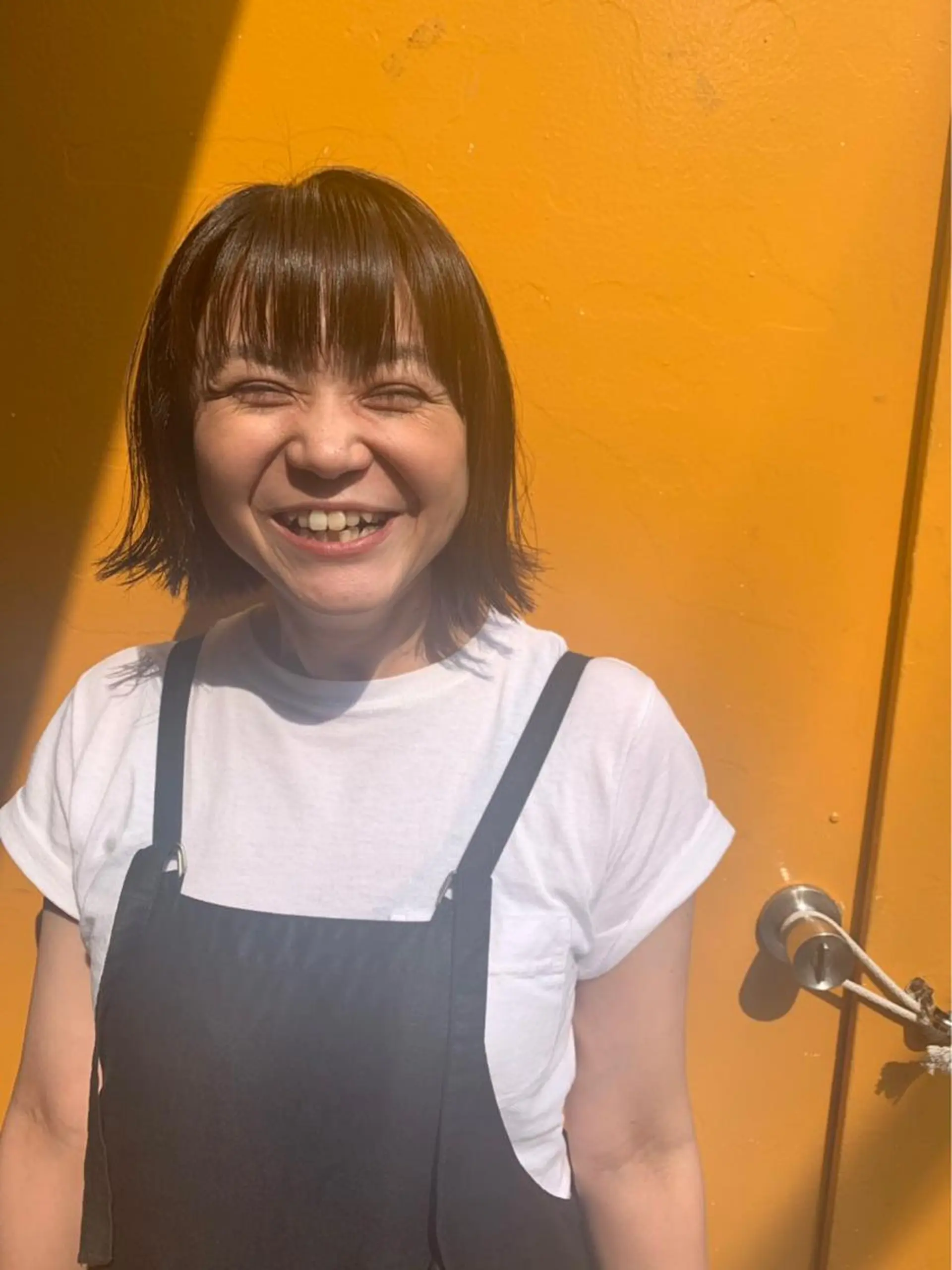 ミディアム カット ヘアカラー トリートメント さの あやねのヘアスタイル