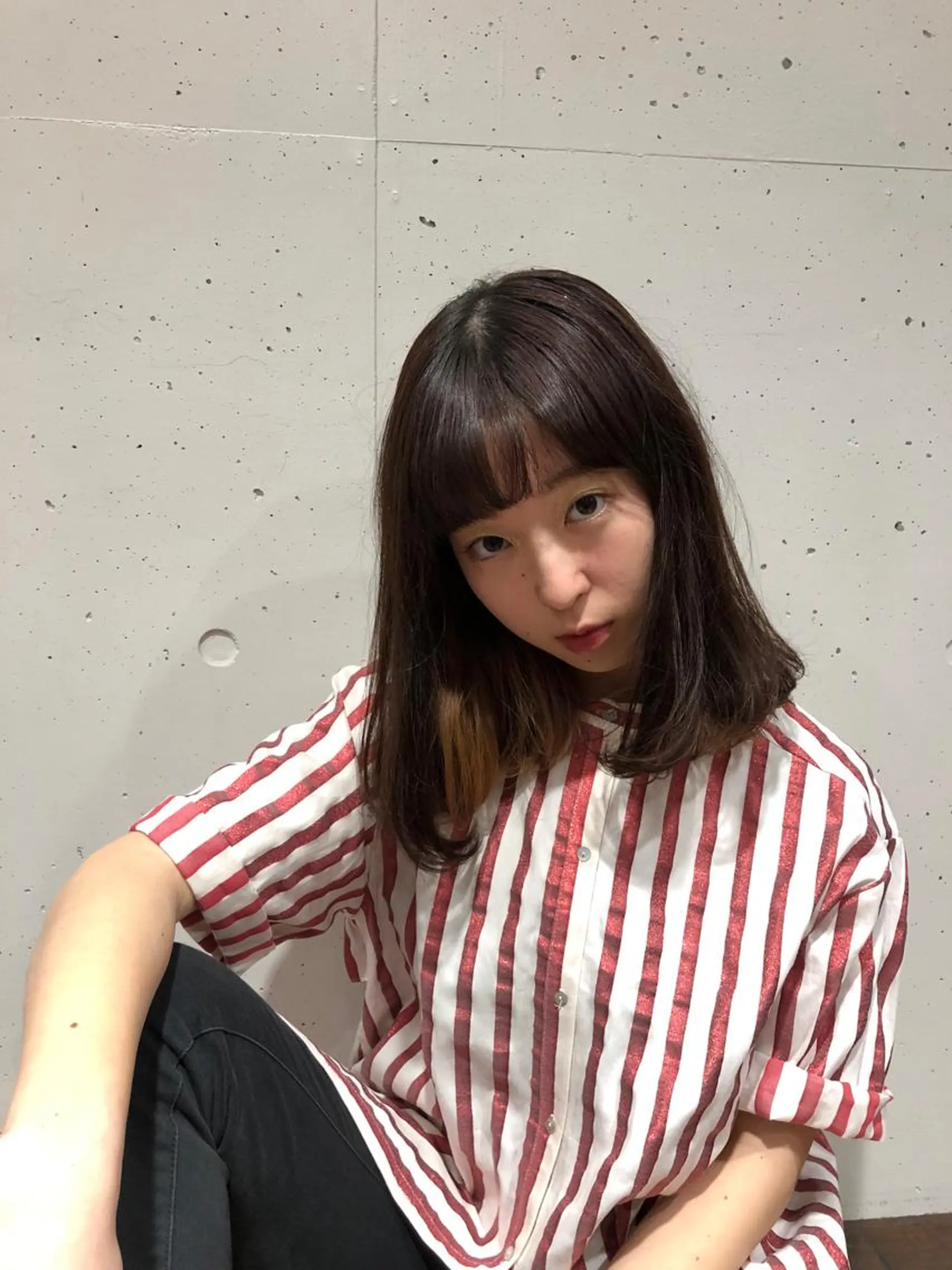 ミディアム カラー stylist 杉浦駿生のヘアスタイル