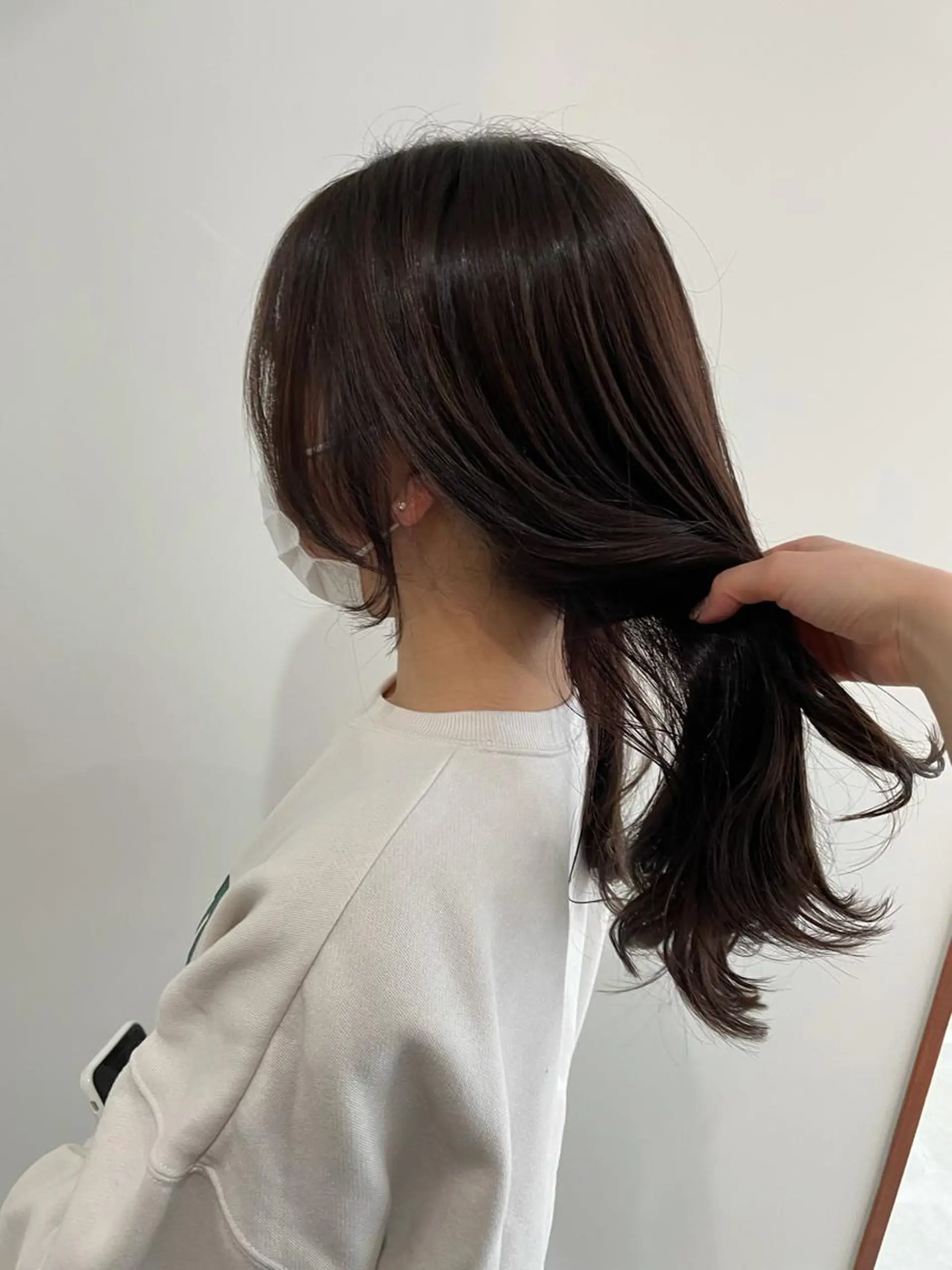 セミロング 🤍似合わせパーマ 奥田沙耶🫧のヘアスタイル