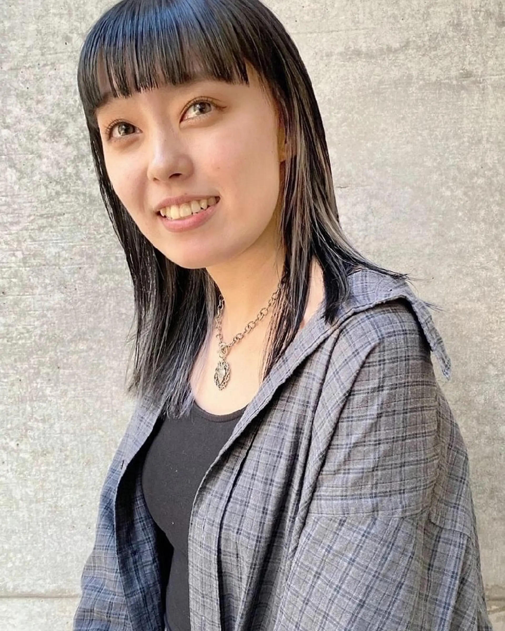 セミロング カット ヘアカラー トリートメント mowen RUIのヘアスタイル