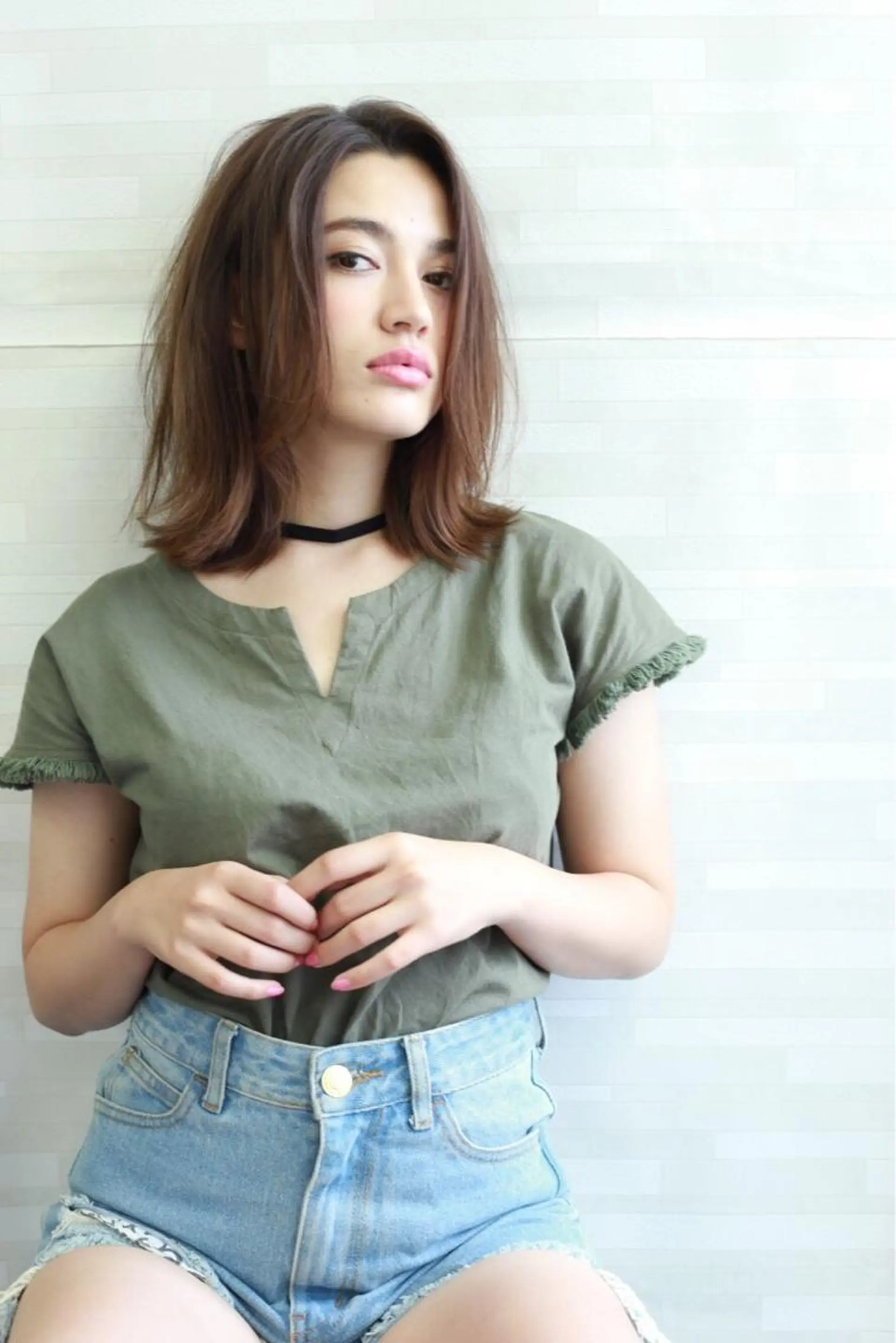 セミロング カラー パーマ ヘアアレンジ メンズ キッズ ネイル マツエク・マツパ ヘアカラー トリートメント EnBlesS西宮 マンツーマン神道有基のヘアスタイル