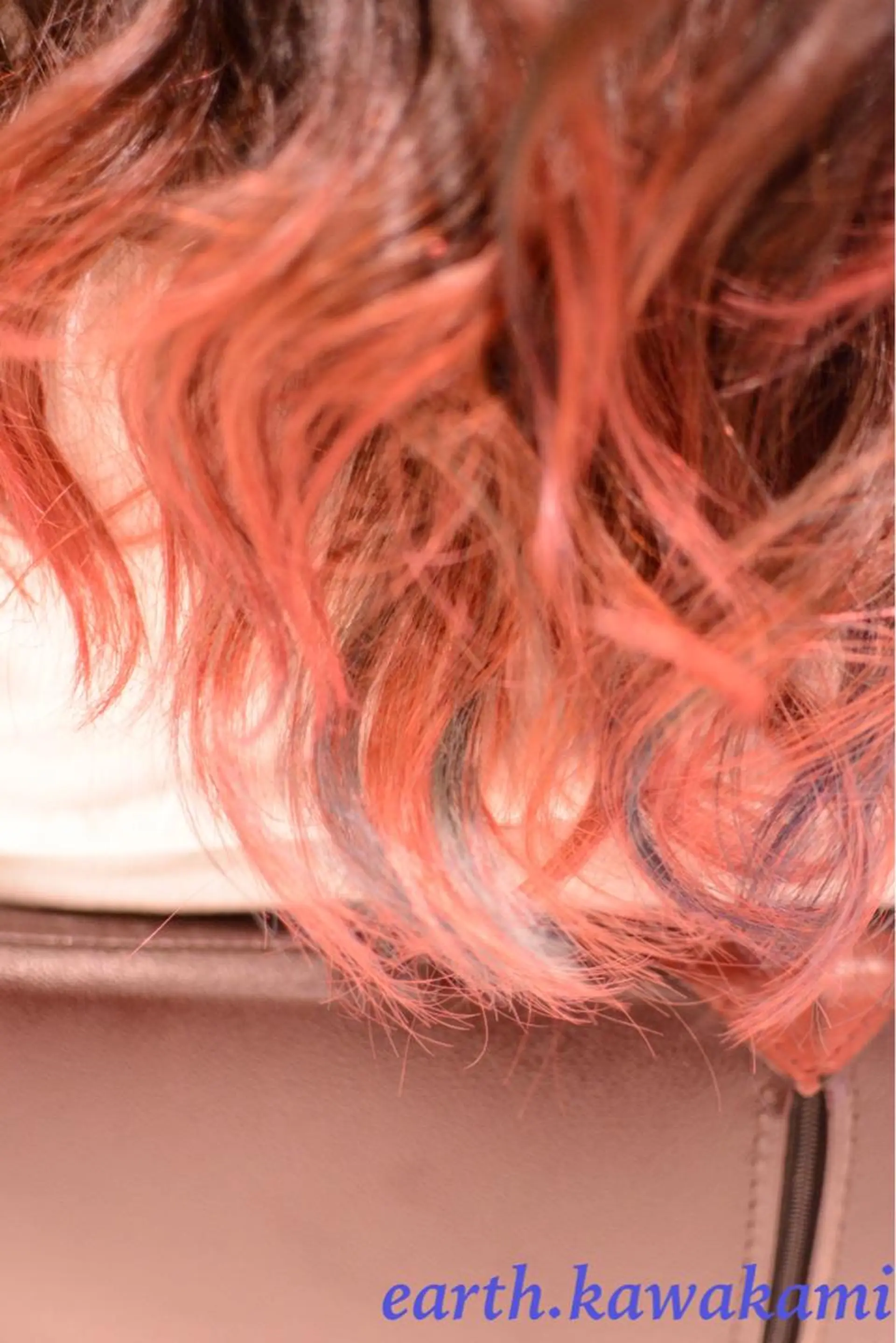 ミディアム セミロング ロング カラー グラデーションカラー ハイライトカラー ピンクカラー ハイライト 河上 雅俊のヘアスタイル