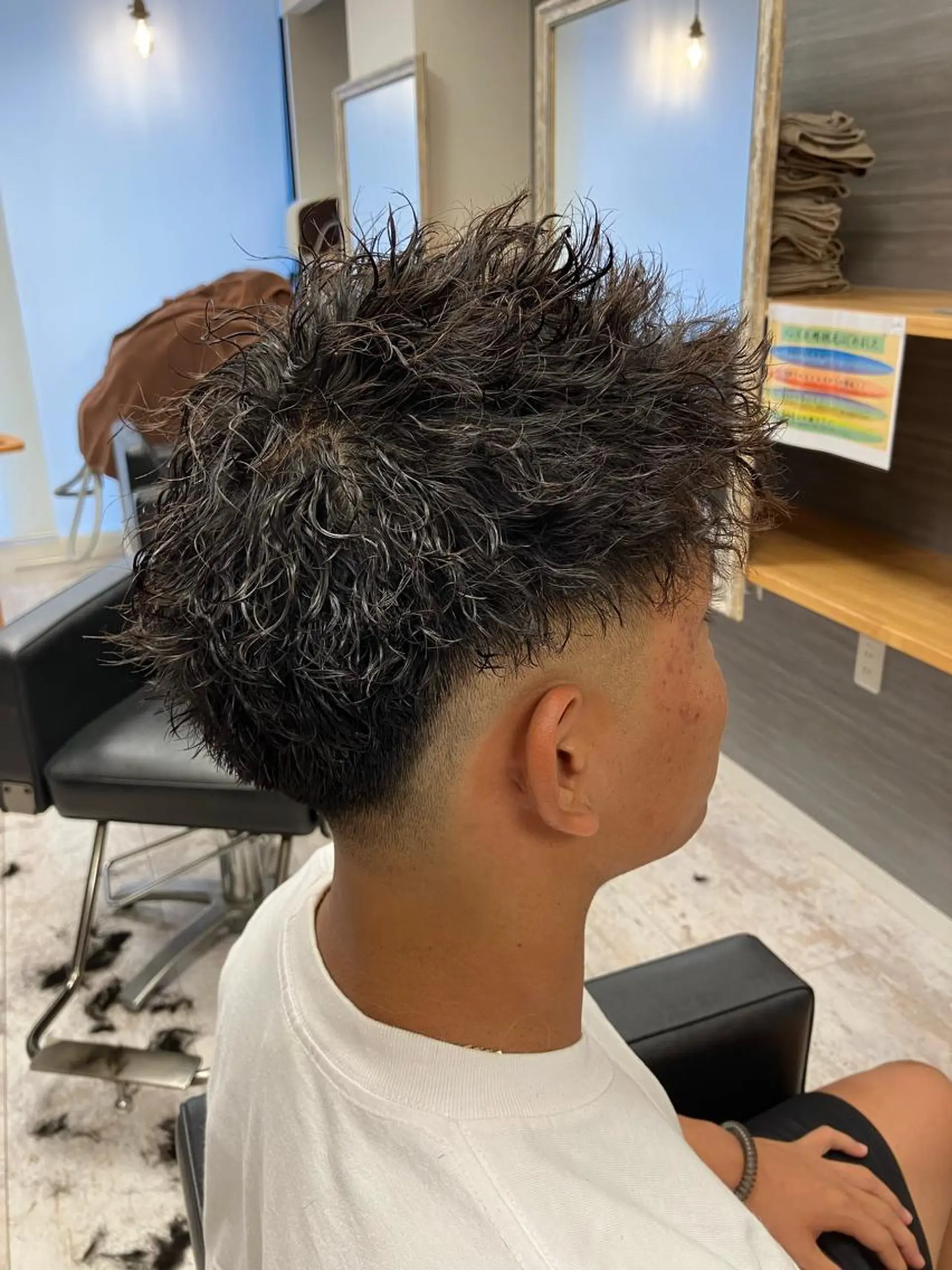 パーマ メンズ カット パーマ メンズ特化/パーマ/ フェードWATARUのヘアスタイル