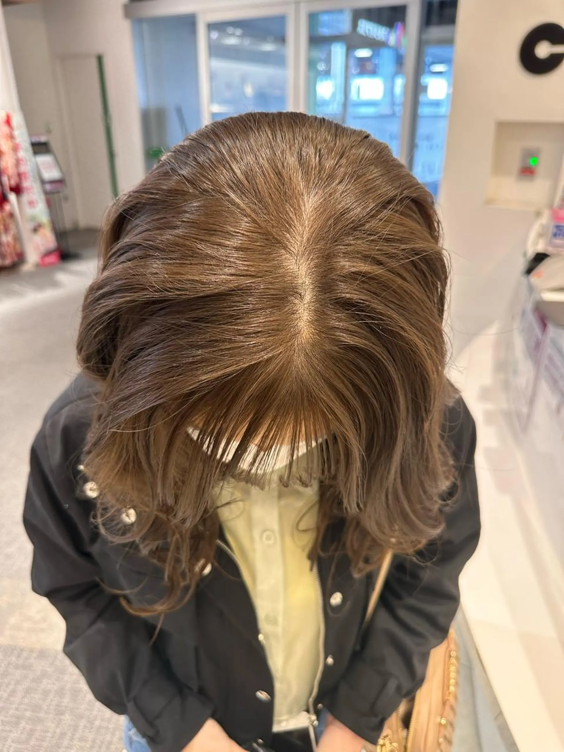 ミディアム カット ヘアカラー トリートメント GOAT_茅ヶ崎 キシ サクラのヘアスタイル