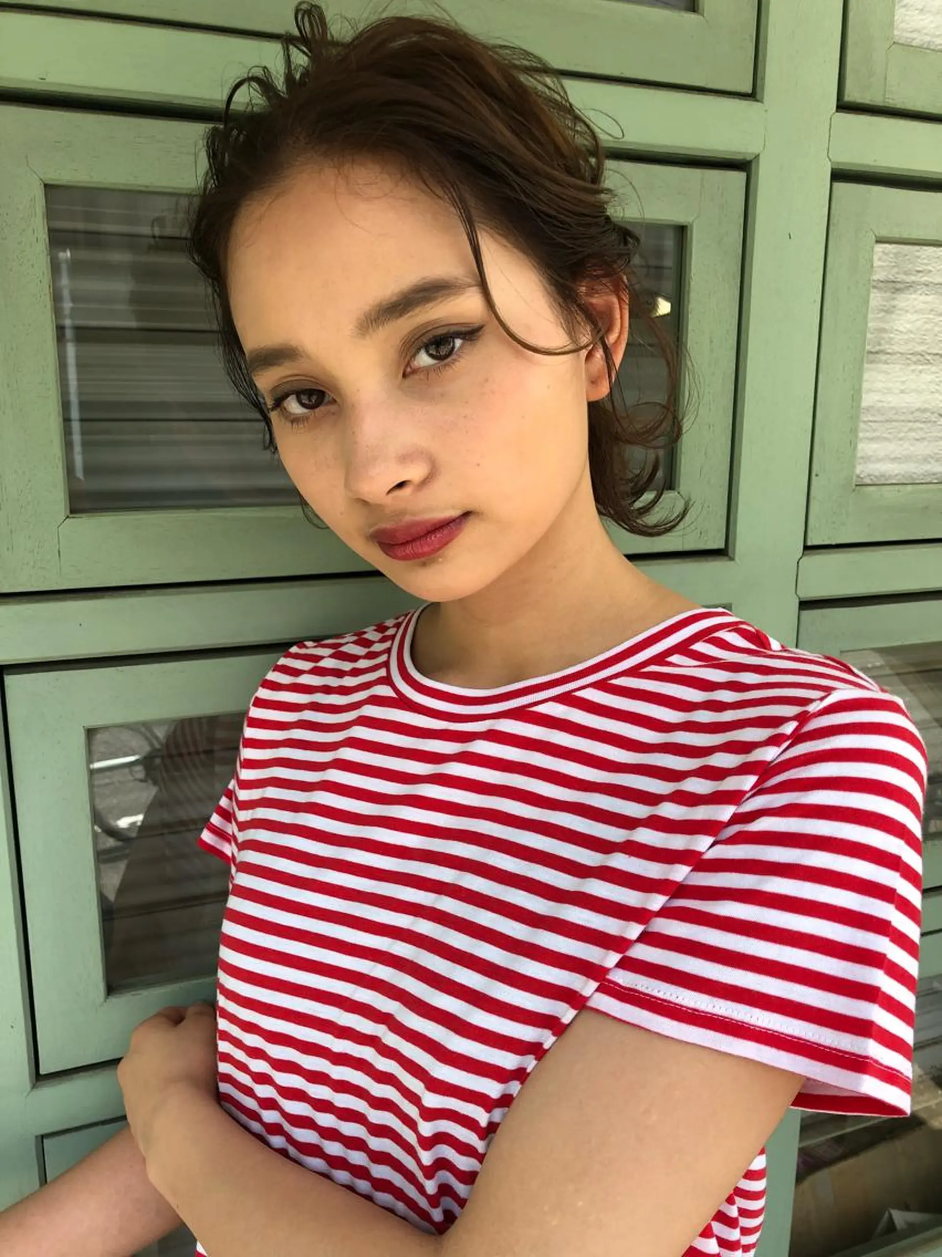 ヘアアレンジ 切りっぱなしボブ ボブ ショート職人 美容師【KENTA】のヘアスタイル