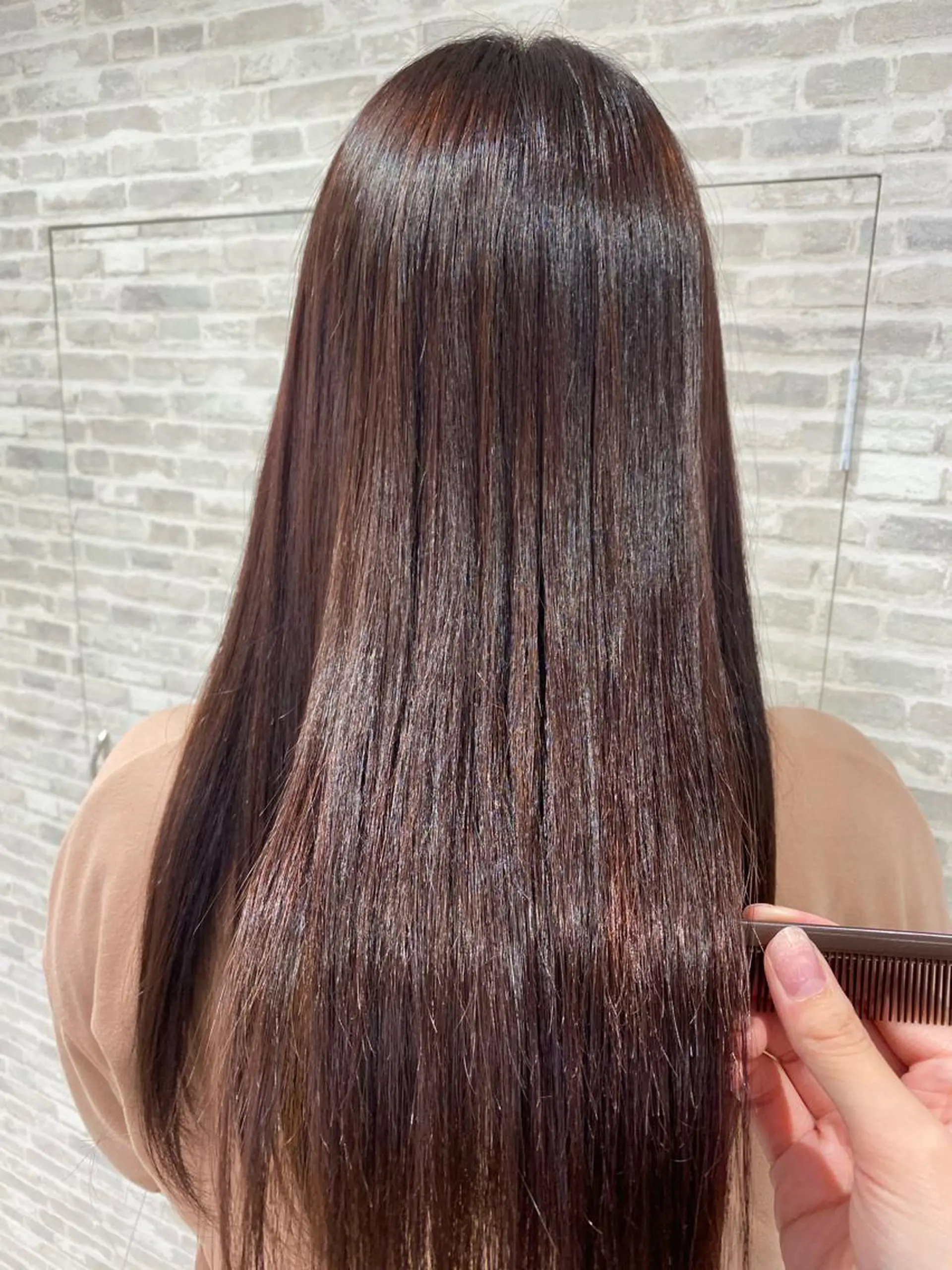 セミロング ✨圧倒的ツヤ髪✨ 小野あすかのヘアスタイル