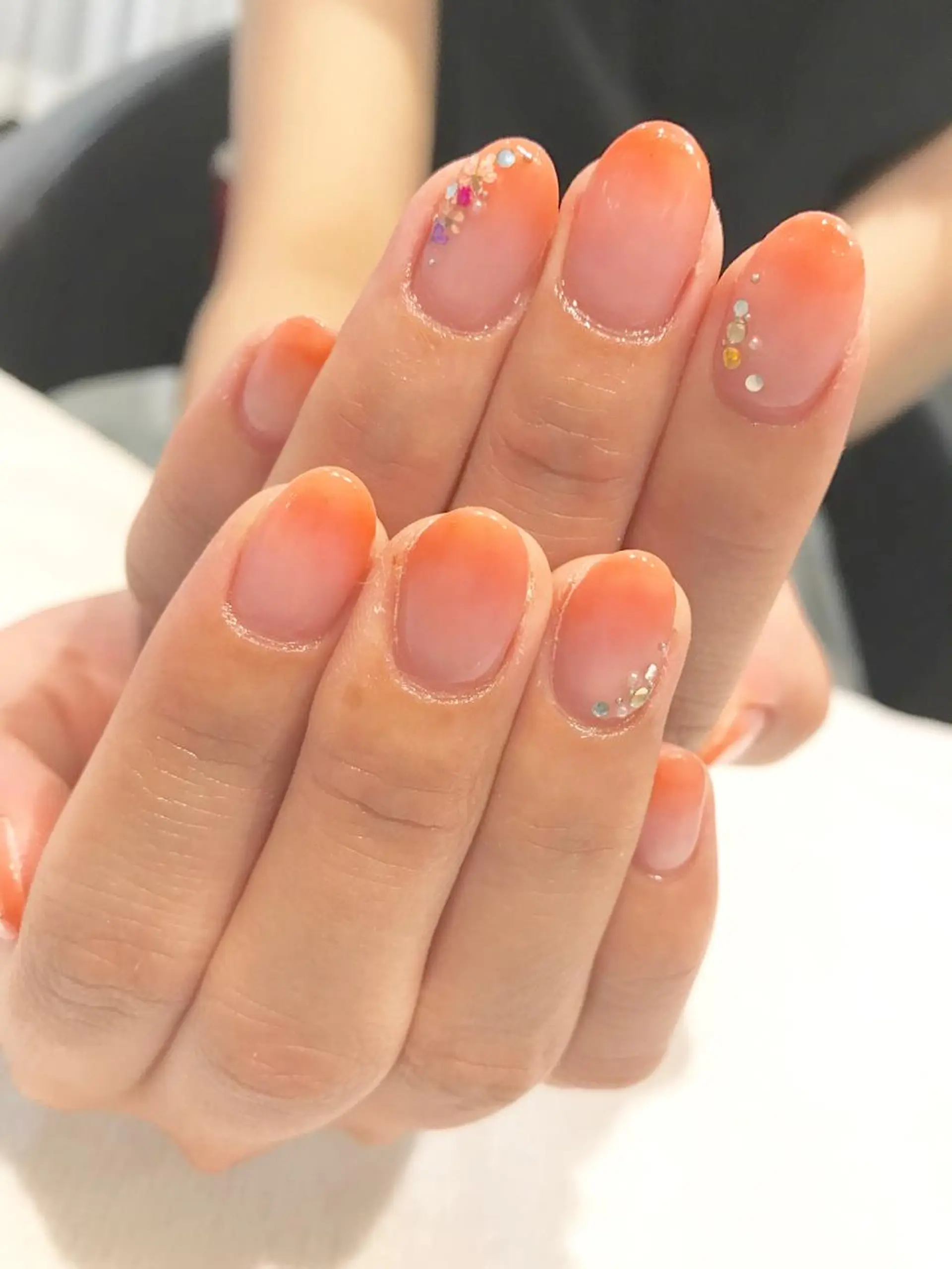 ネイル オレンジ NARUMI HYODOのネイルデザイン