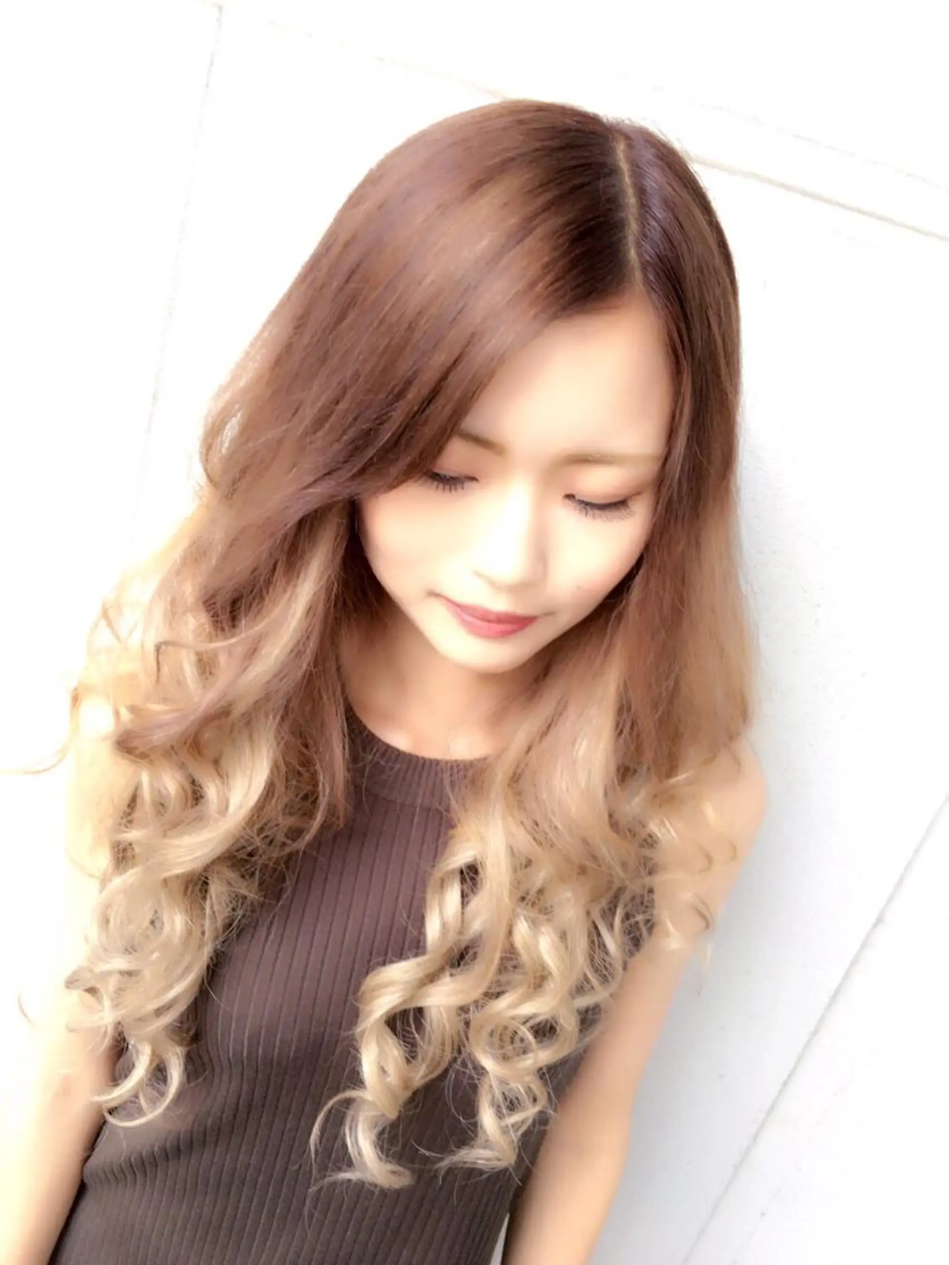 ロング カラー ベージュカラー ブラウンカラー ブラウンベージュ グラデーションカラー パーマPrivate SalonNoa名駅のヘアスタイル