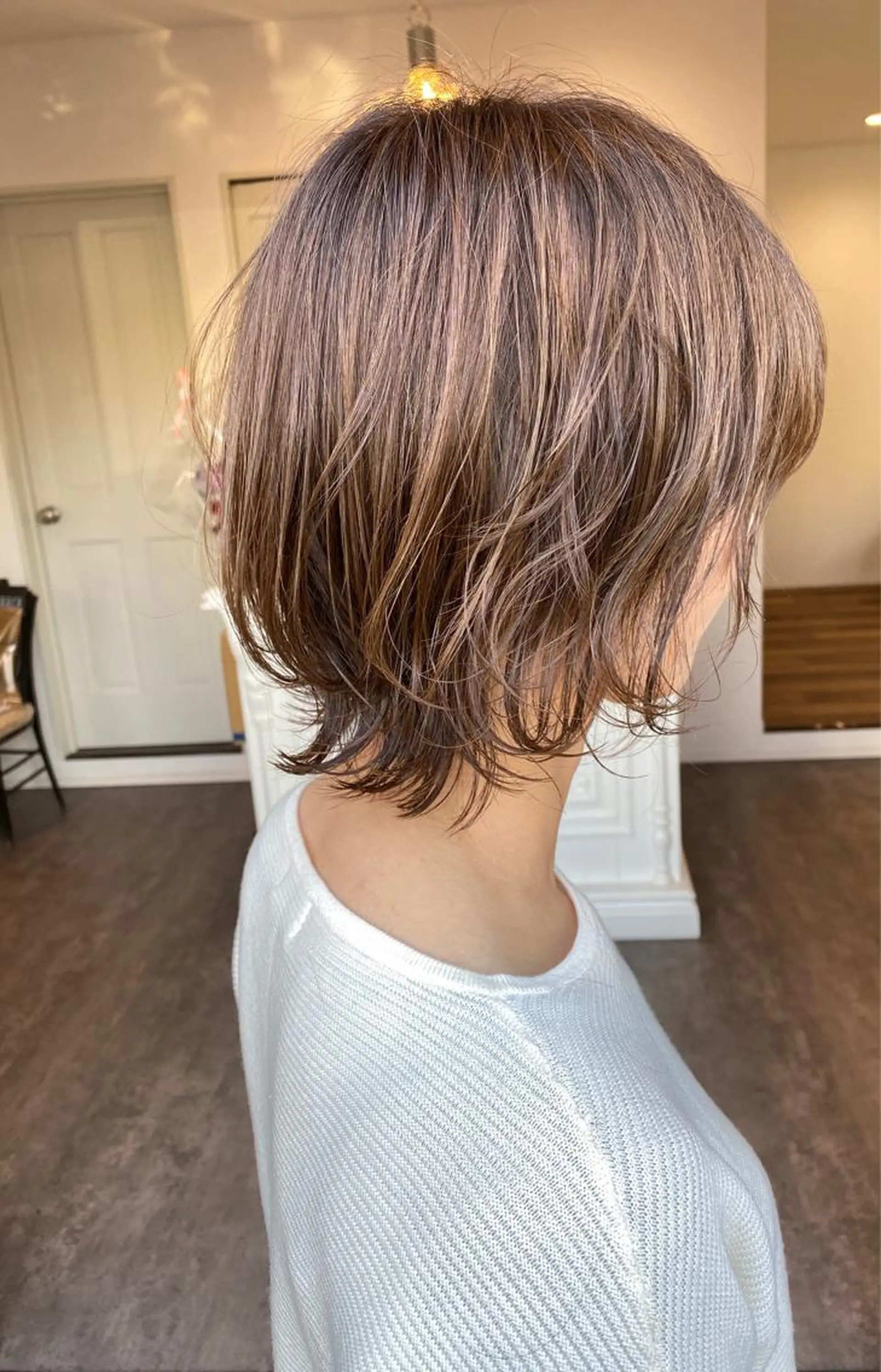 ショート カラー ボブ ウルフカット ウルフボブ カット ヘアカラー トリートメント 成松 勇治のヘアスタイル