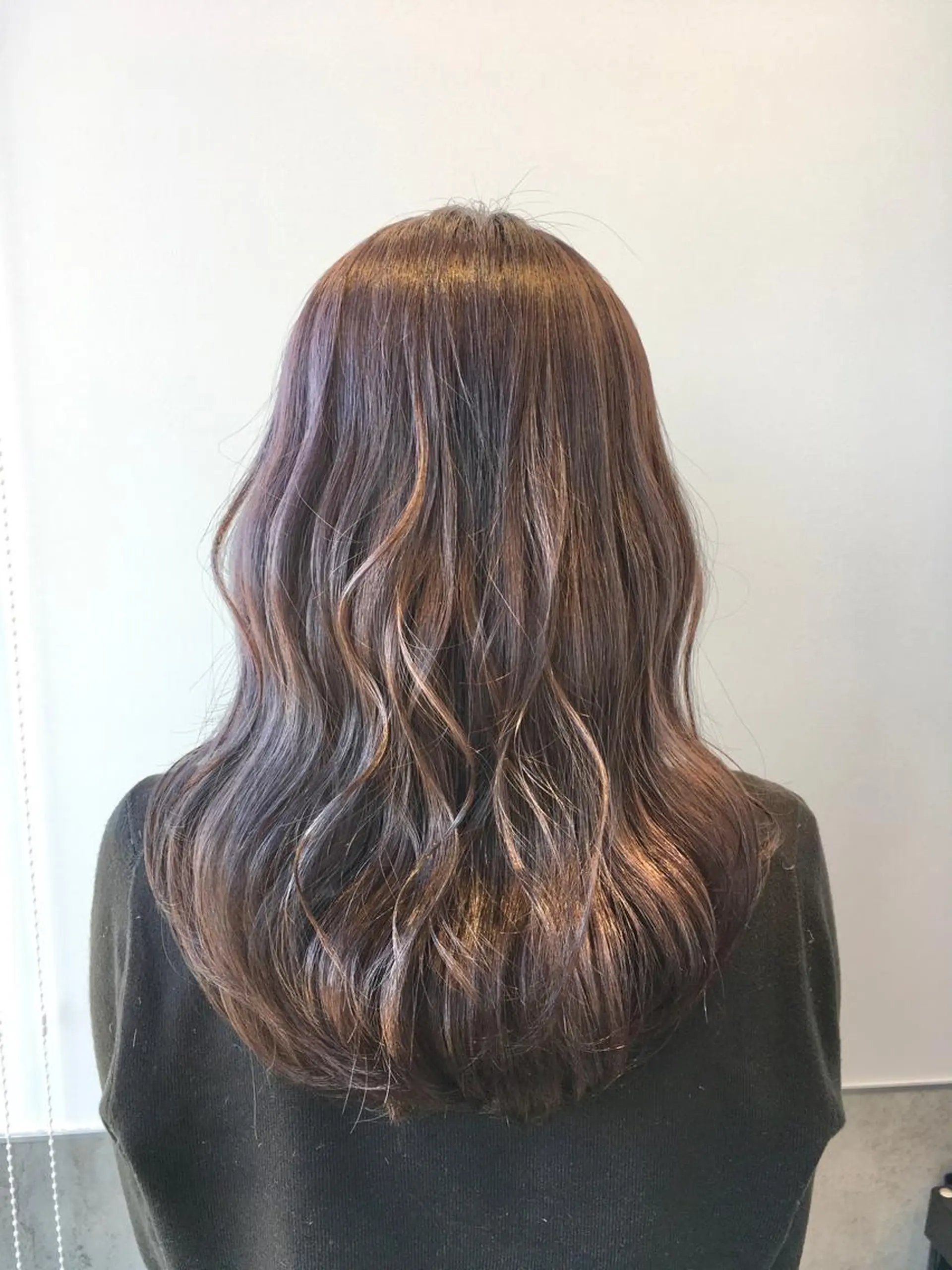 セミロング カラー ベージュカラー ピンクカラー ピンクベージュ ヘアカラー トリートメント ヘアセット yoshi ☆のヘアスタイル