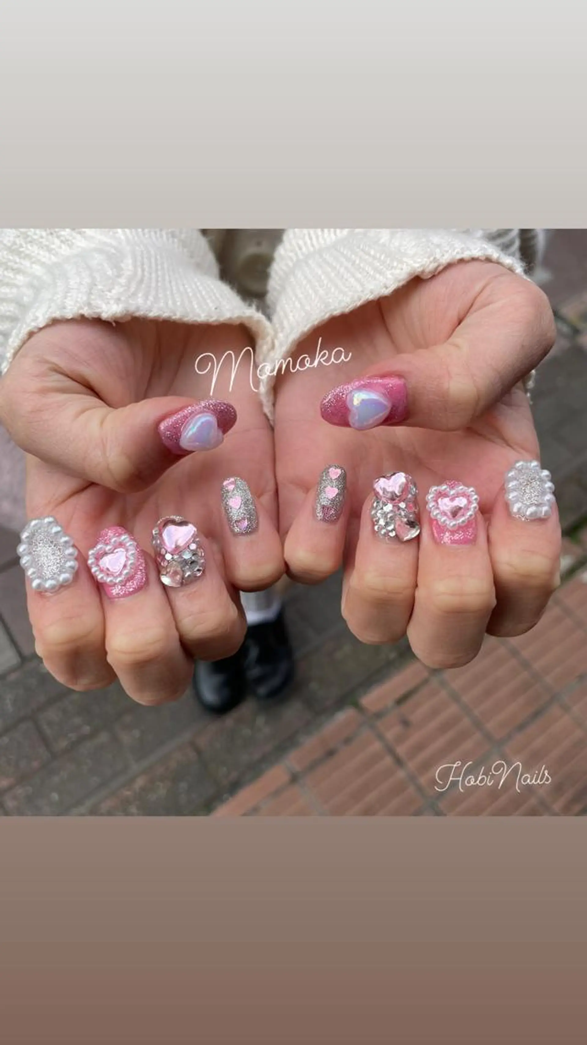 ネイル ピンク Momo nailsalonのネイルデザイン