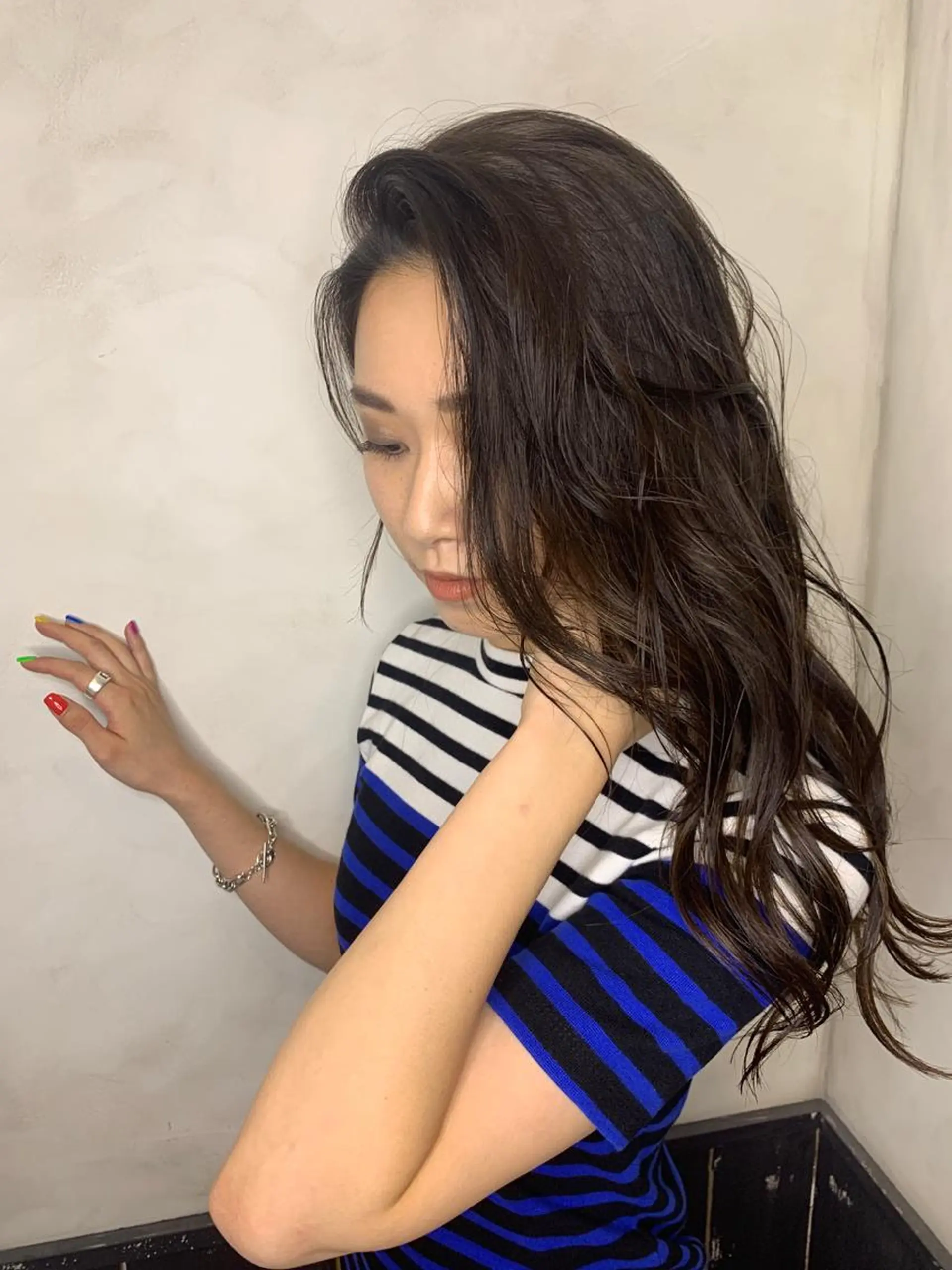 セミロング アッシュ アッシュブラウン ハイライト トリートメント カット ヘアカラー トリートメント 綺麗な髪質にしたい方 限定🌈清水　祥のヘアスタイル