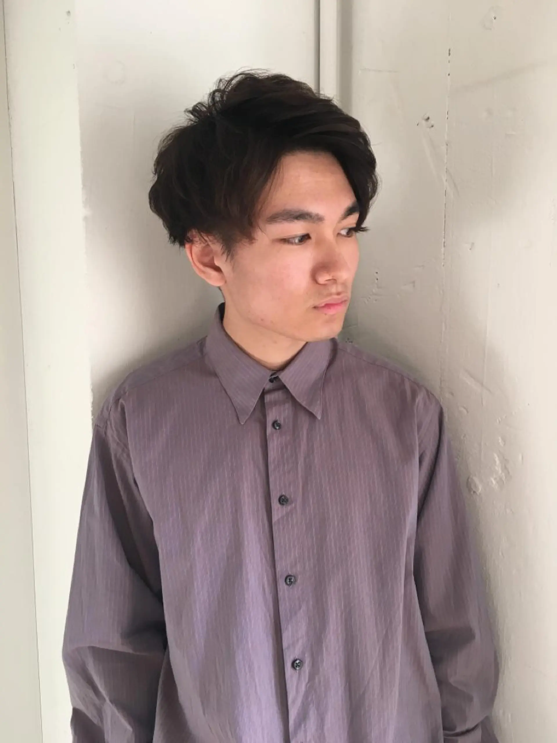 ショート カラー パーマ ヘアアレンジ メンズ パーソナルカラー合わ せたカラー🤍なつみのヘアスタイル