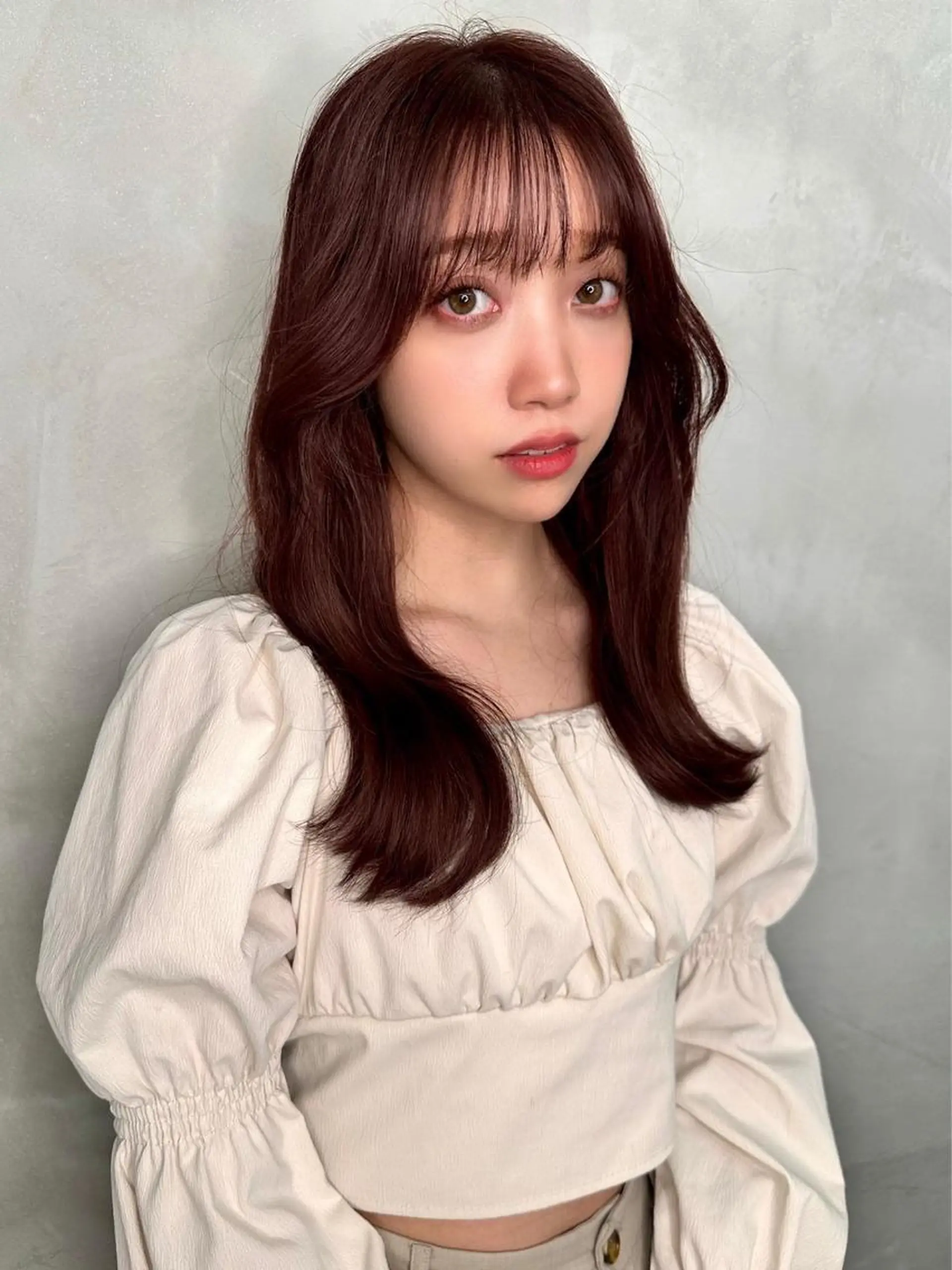 ミディアム レイヤー縮毛矯正 ささきすずね💗のヘアスタイル