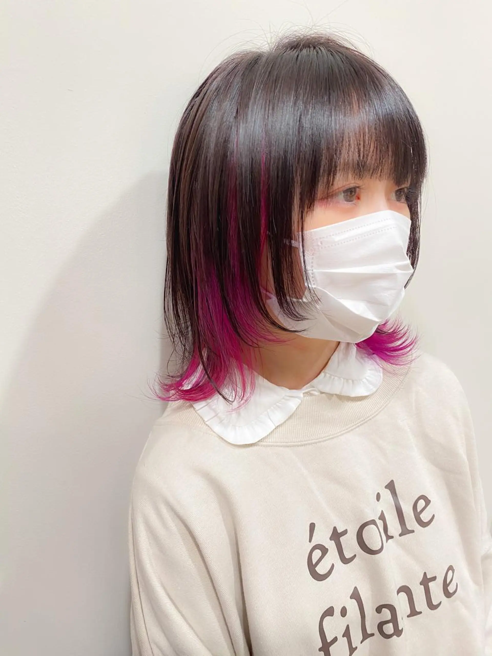 ミディアム ハイトーンカラー🌈 メンズパーマ鈴木康平のヘアスタイル