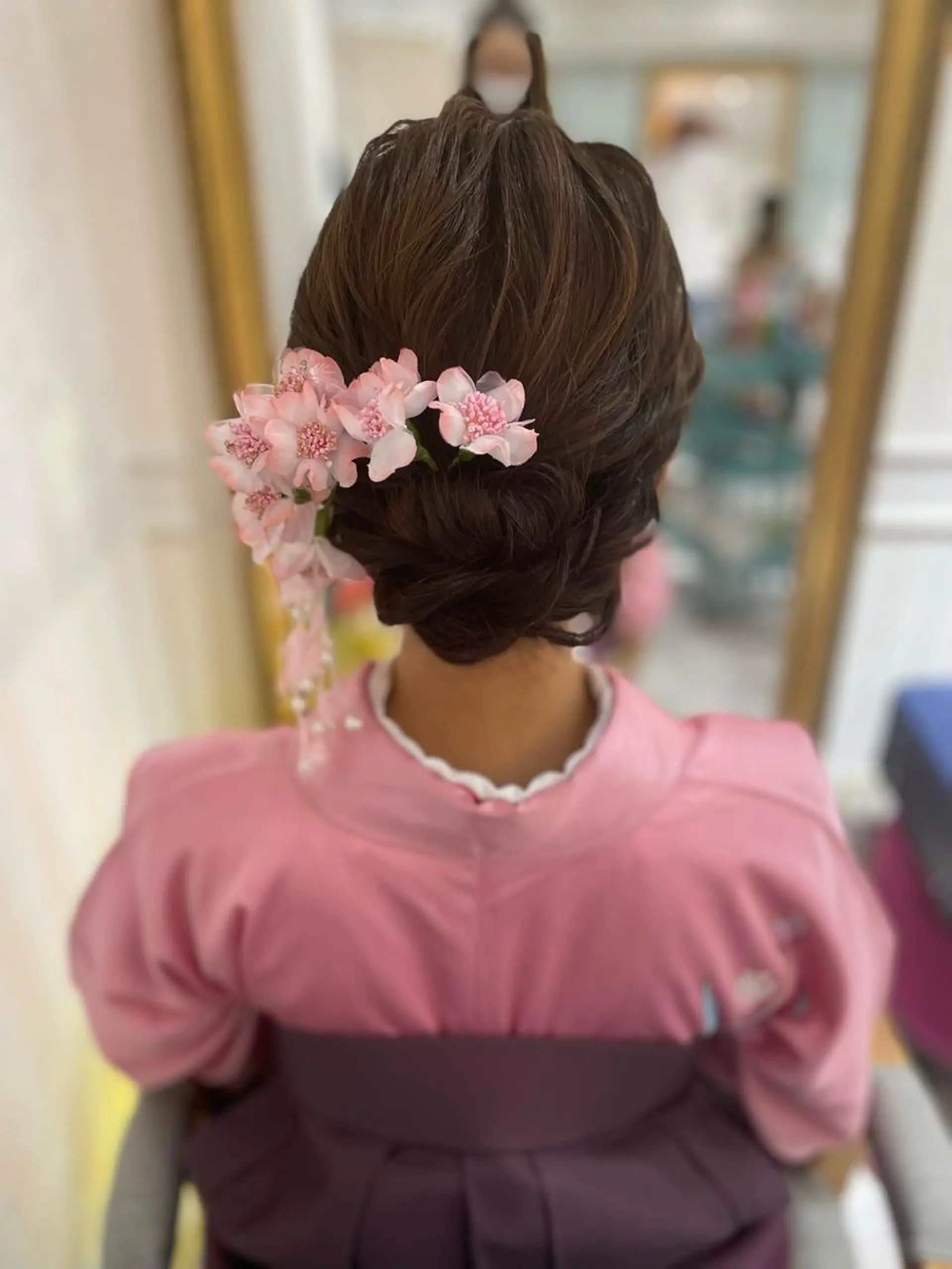 セミロング 卒業式のヘアスタイル 六本木/ヘアセット /maiのヘアスタイル