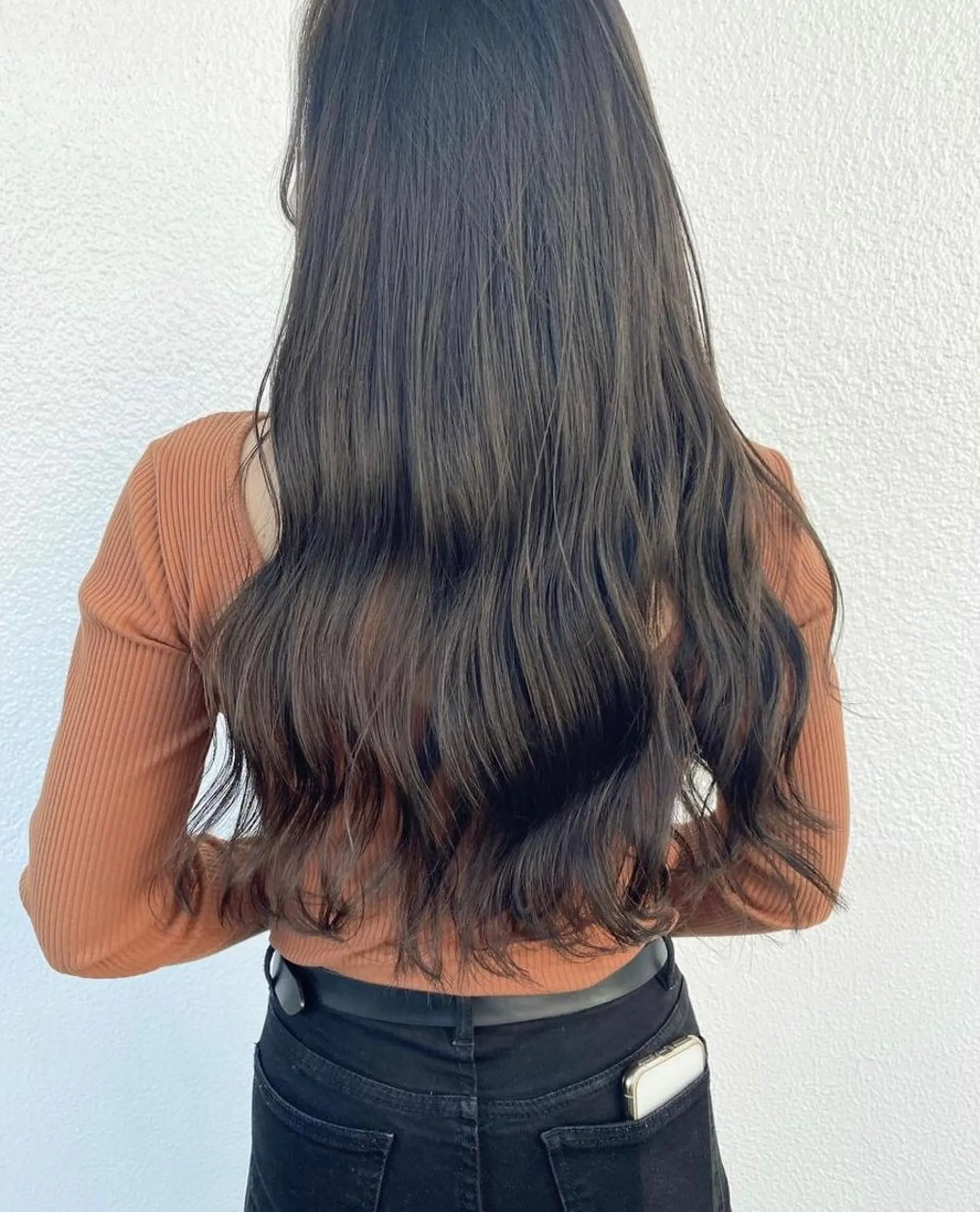 ロング カラー ベージュカラー グレージュ オリーブベージュ オリーブグレージュ オリーブグレー 藤井 貴美子のヘアスタイル