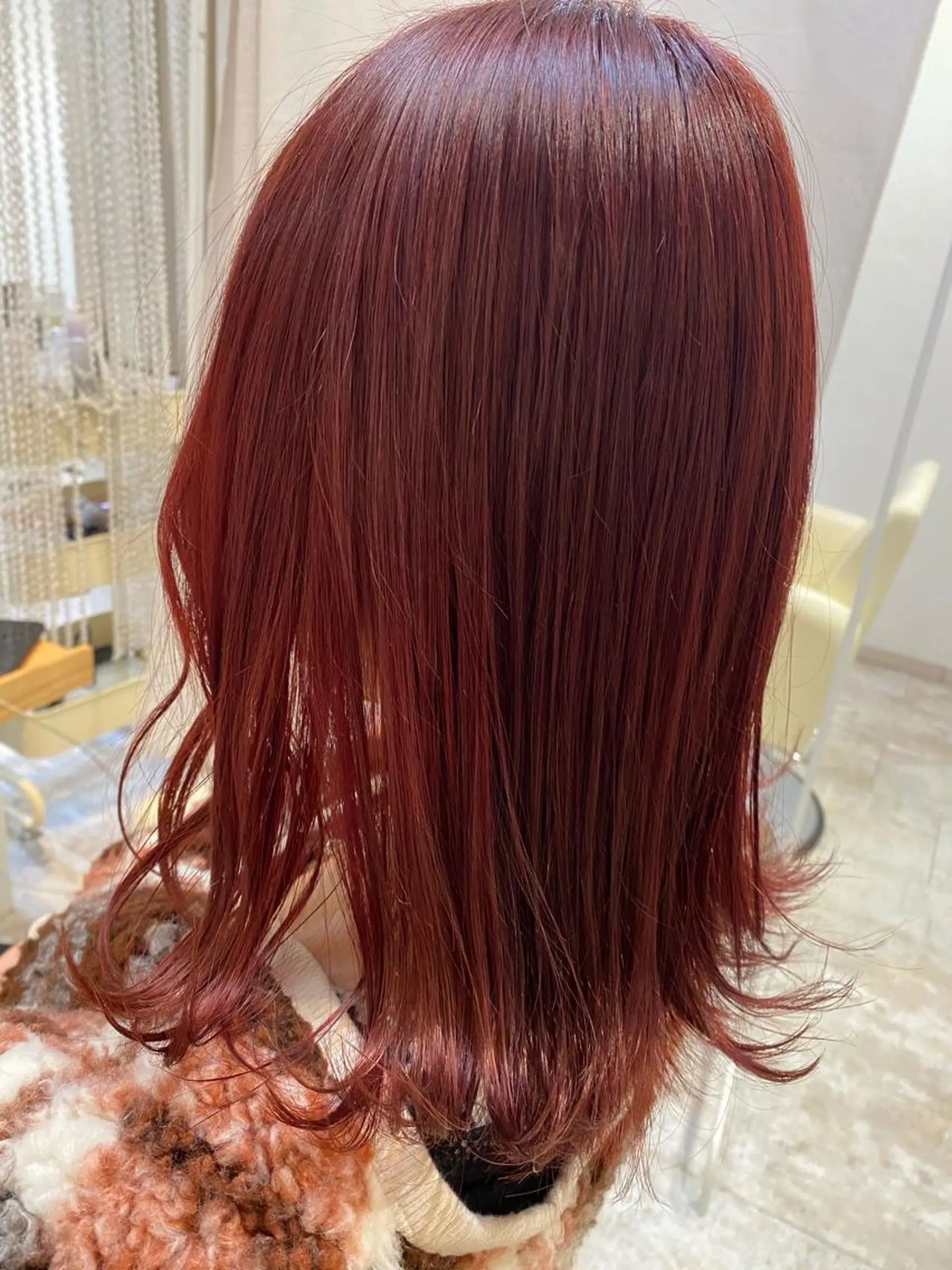 セミロング カラー ヘアアレンジ Design Color🐰アユミのヘアスタイル