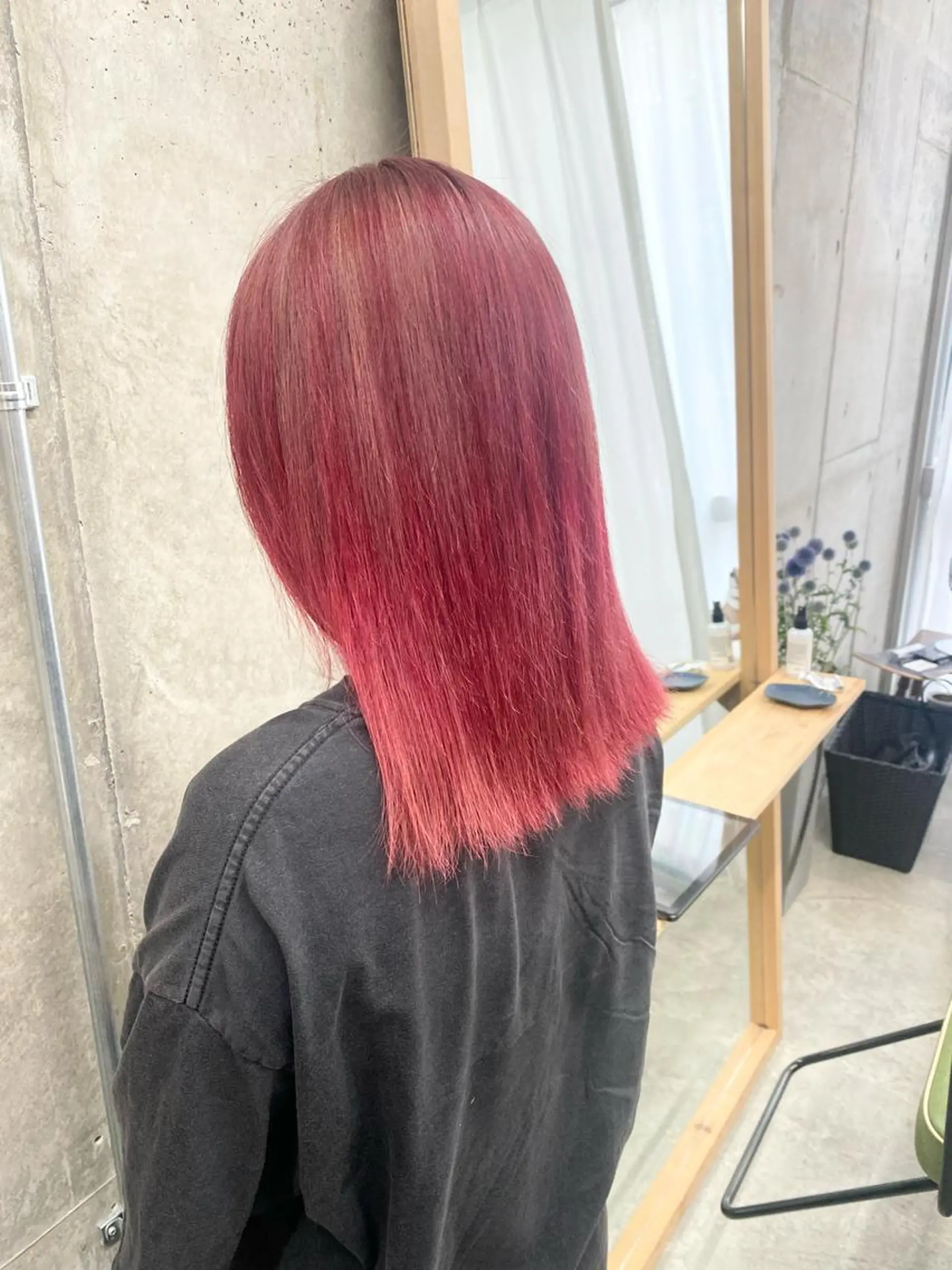 ミディアム カラー レッドカラー ALPHA  HAIR所属・西院/ TAKAのヘアスタイル