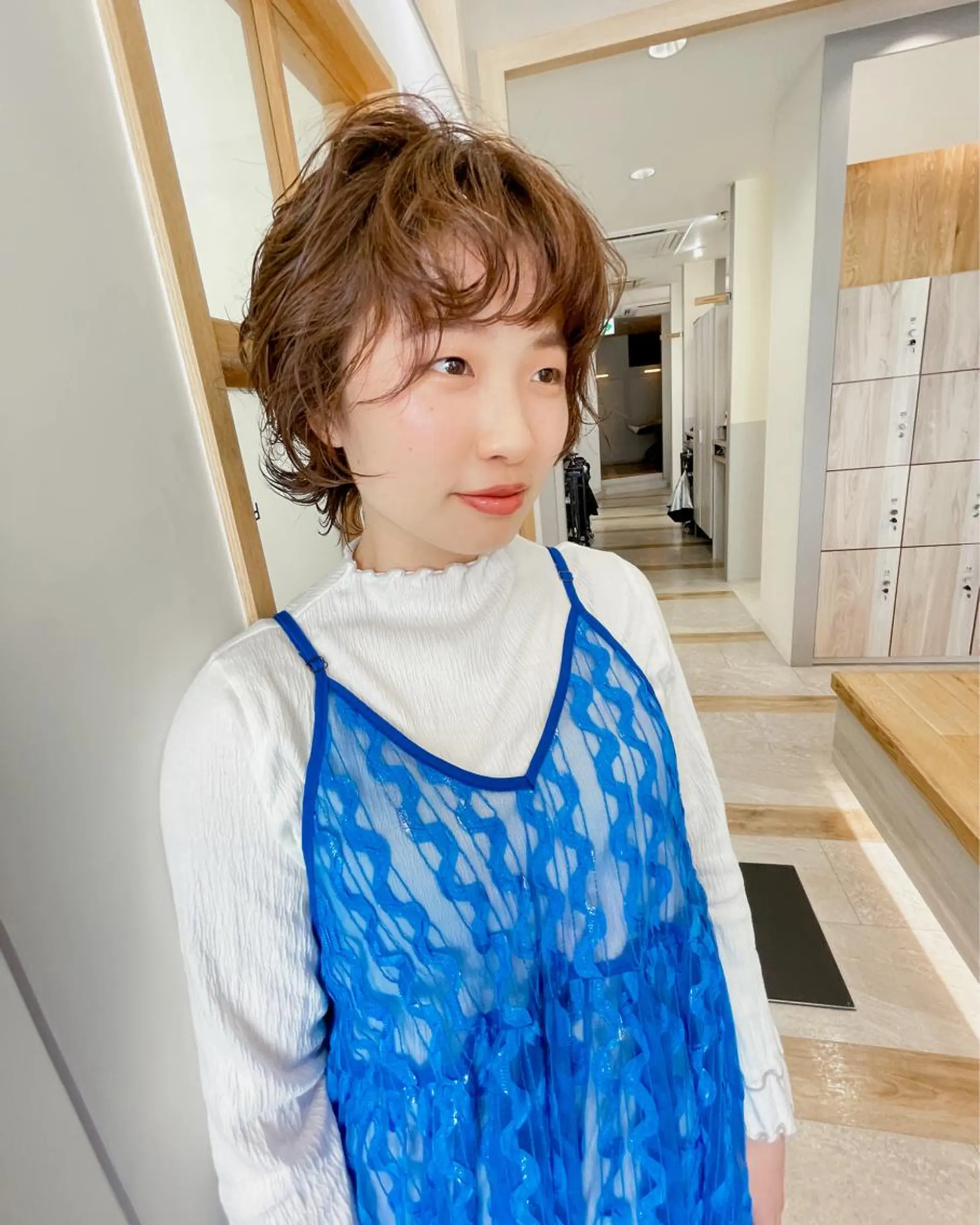 ショート パーマ 緒方リエ 時短ショート・ボブのヘアスタイル