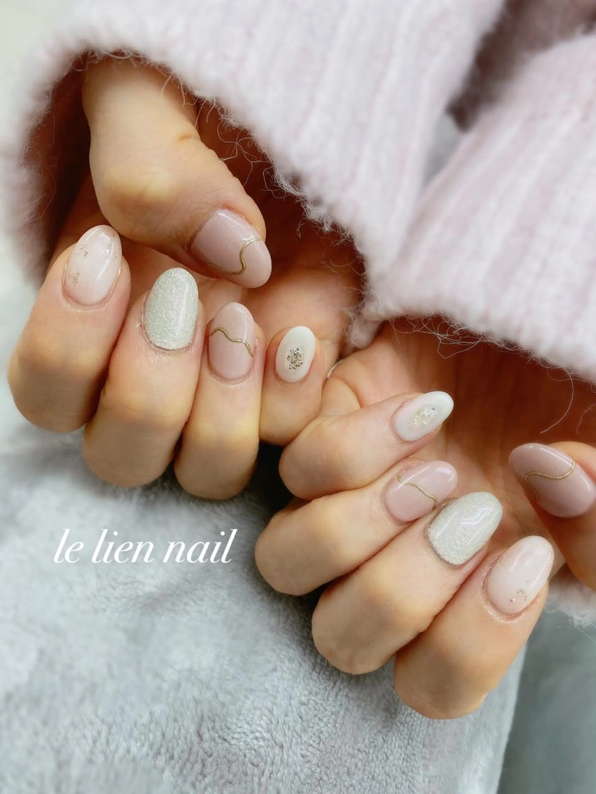 ネイル ピンク le lien nailのネイルデザイン